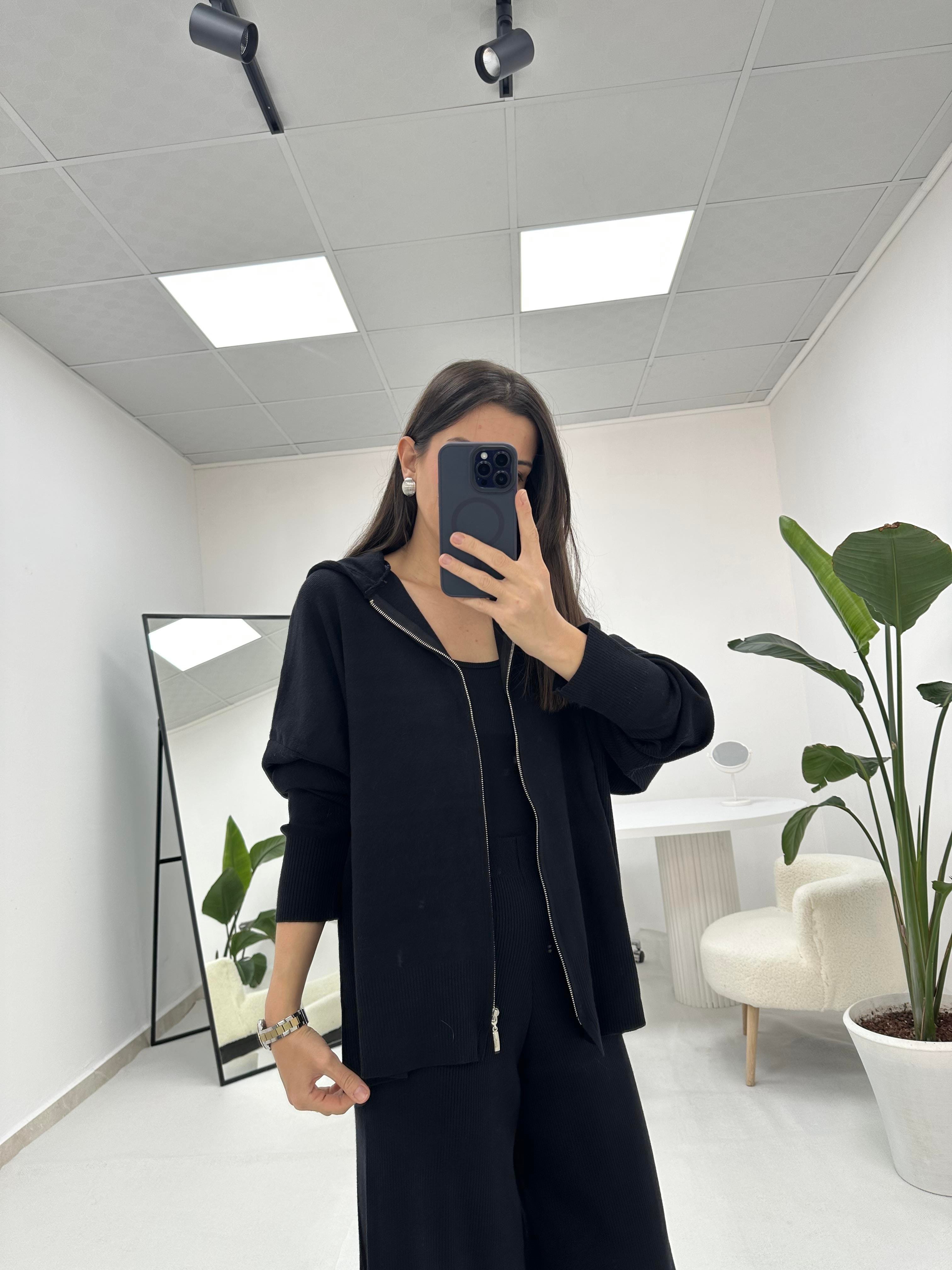 Premium Kalite Siyah Triko Takım 
