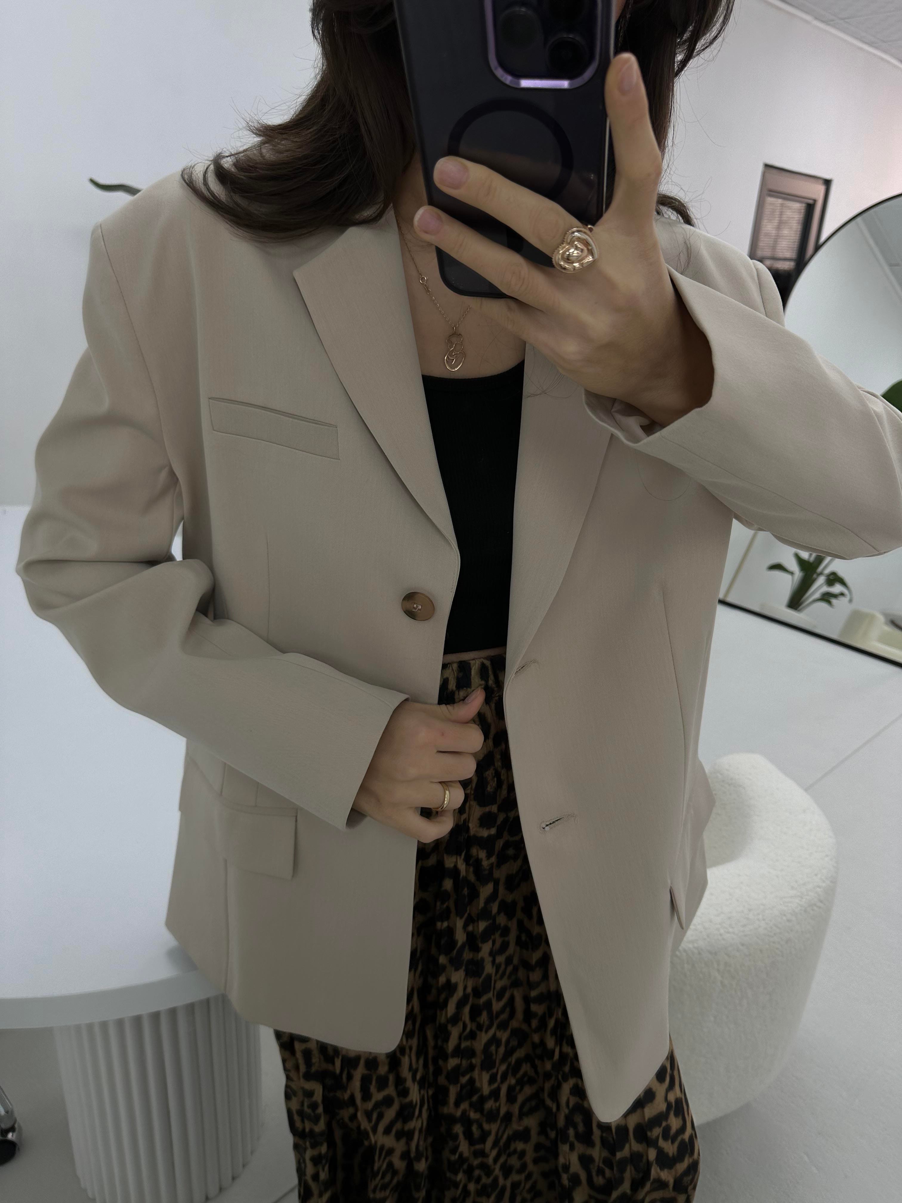 Premium Oversize Taş Ceket