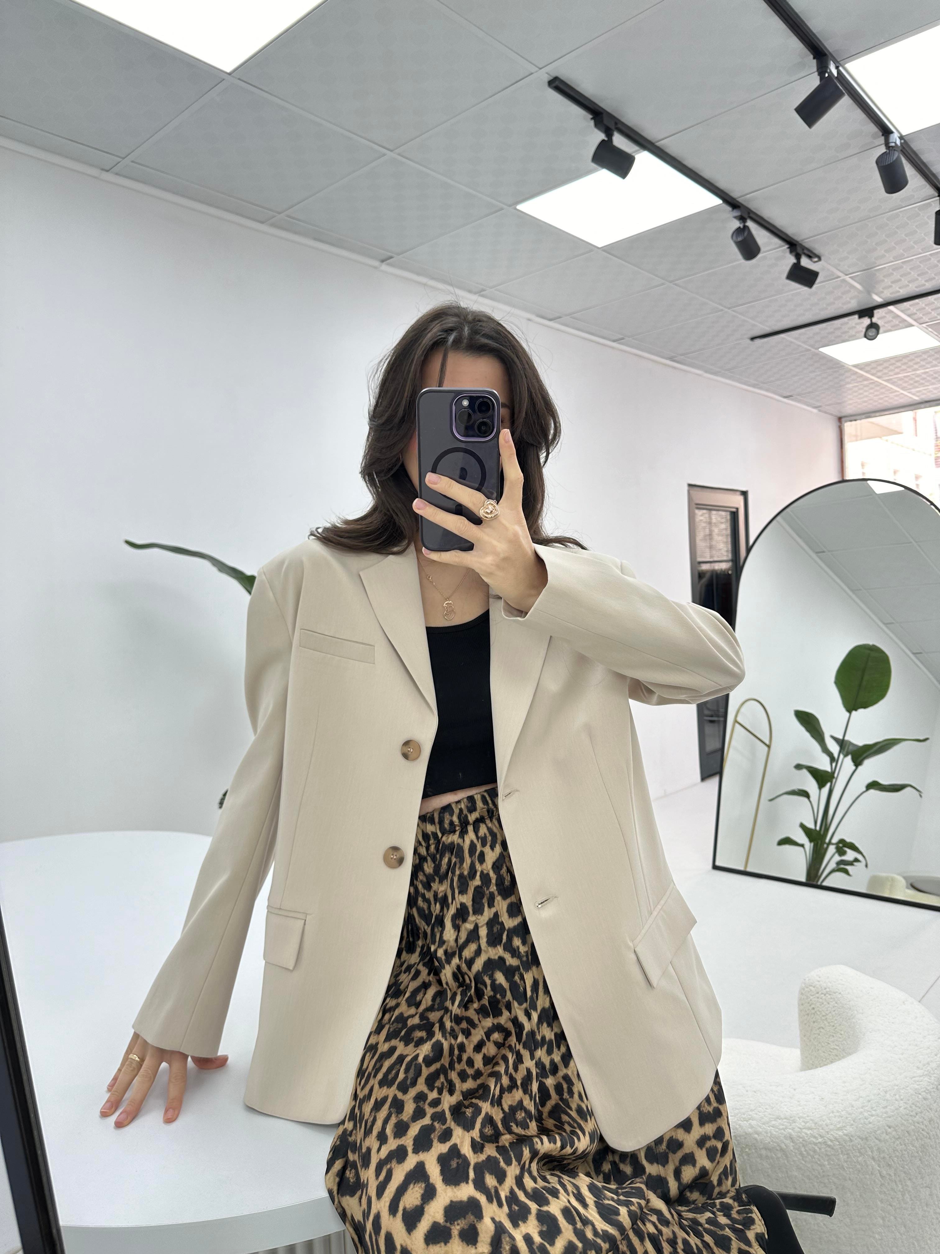 Premium Oversize Taş Ceket