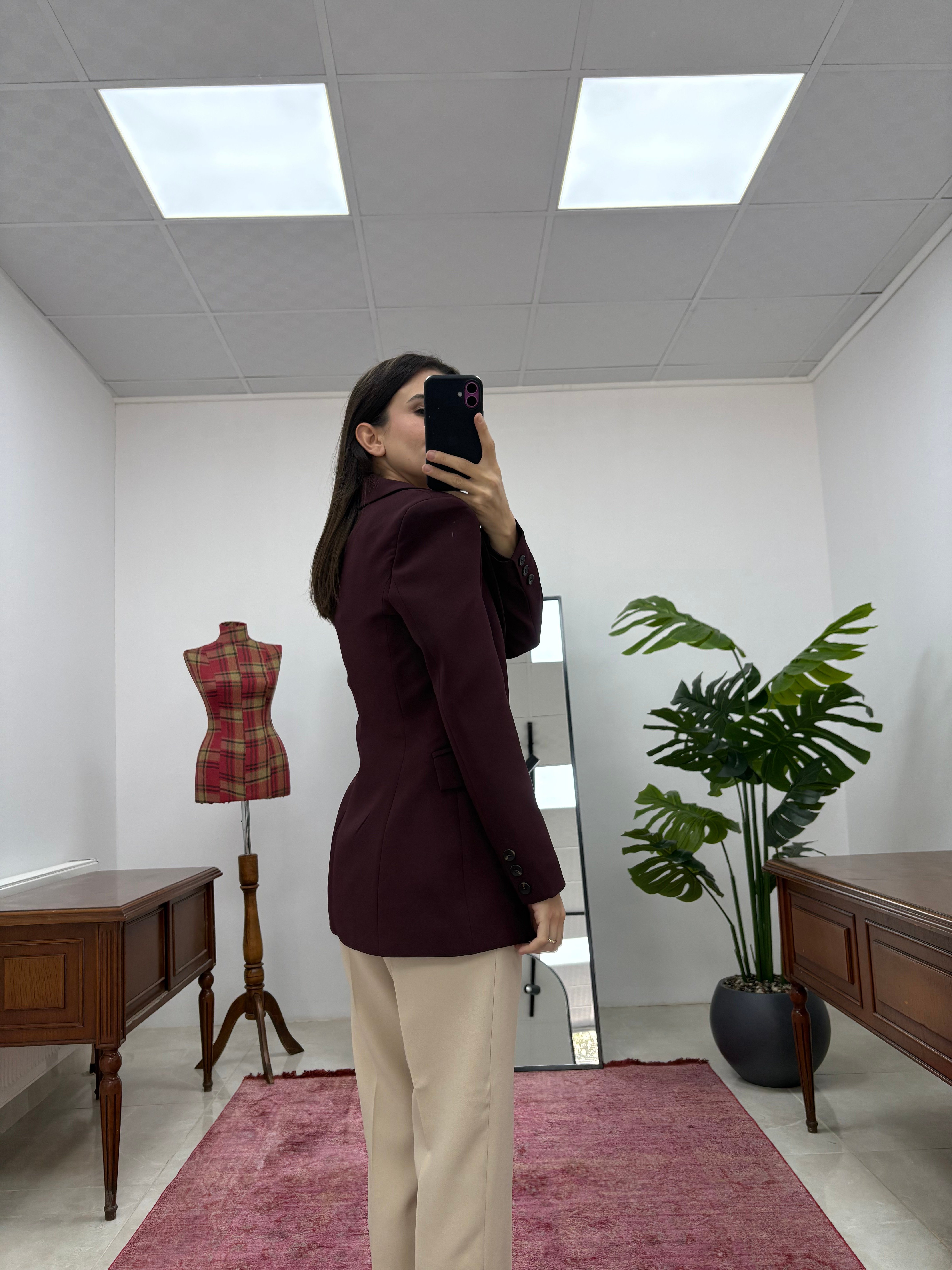Slimfit Model Mürdüm Blazer  Ceket 