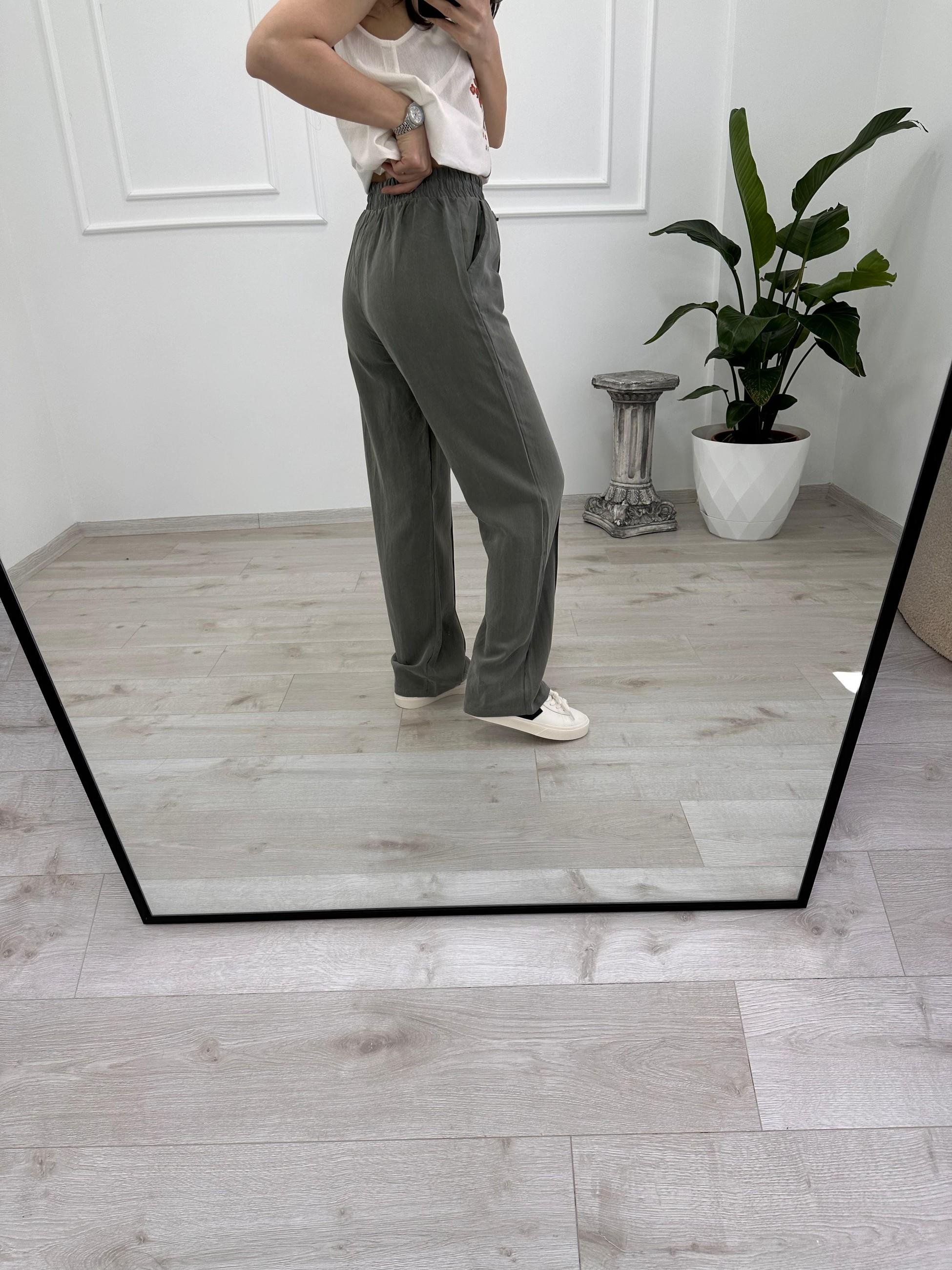 TENSEL KUMAŞ BELİ LASTİKLİ PANTOLON 