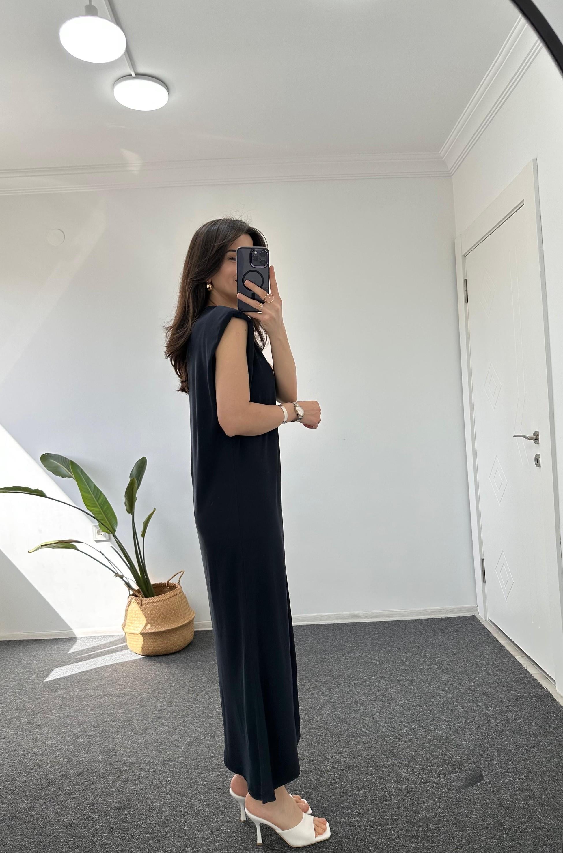 VATKALI  MODAL ELBİSE FÜME 