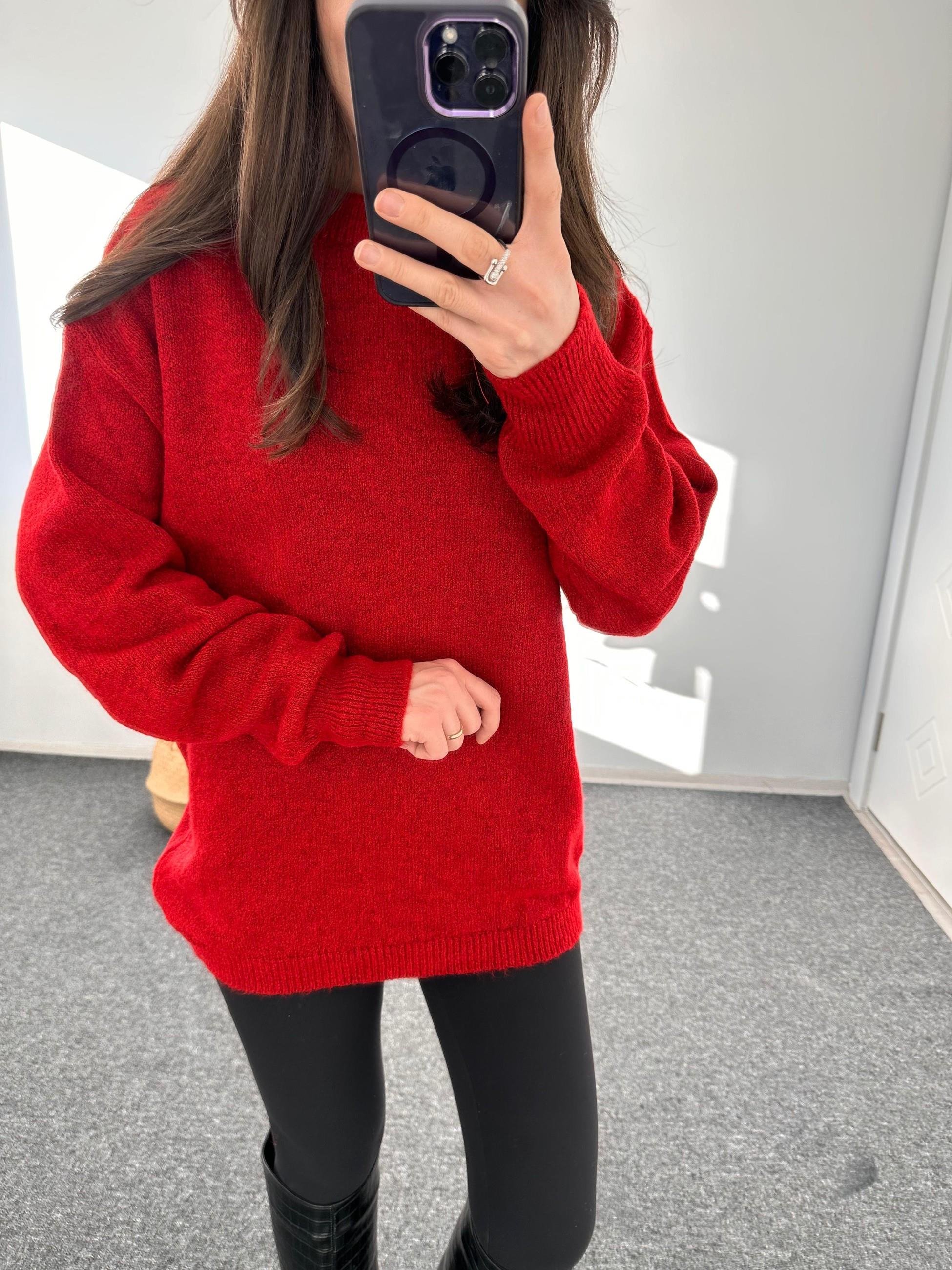 YUMOŞ DOKULU OVERSIZE KAZAK