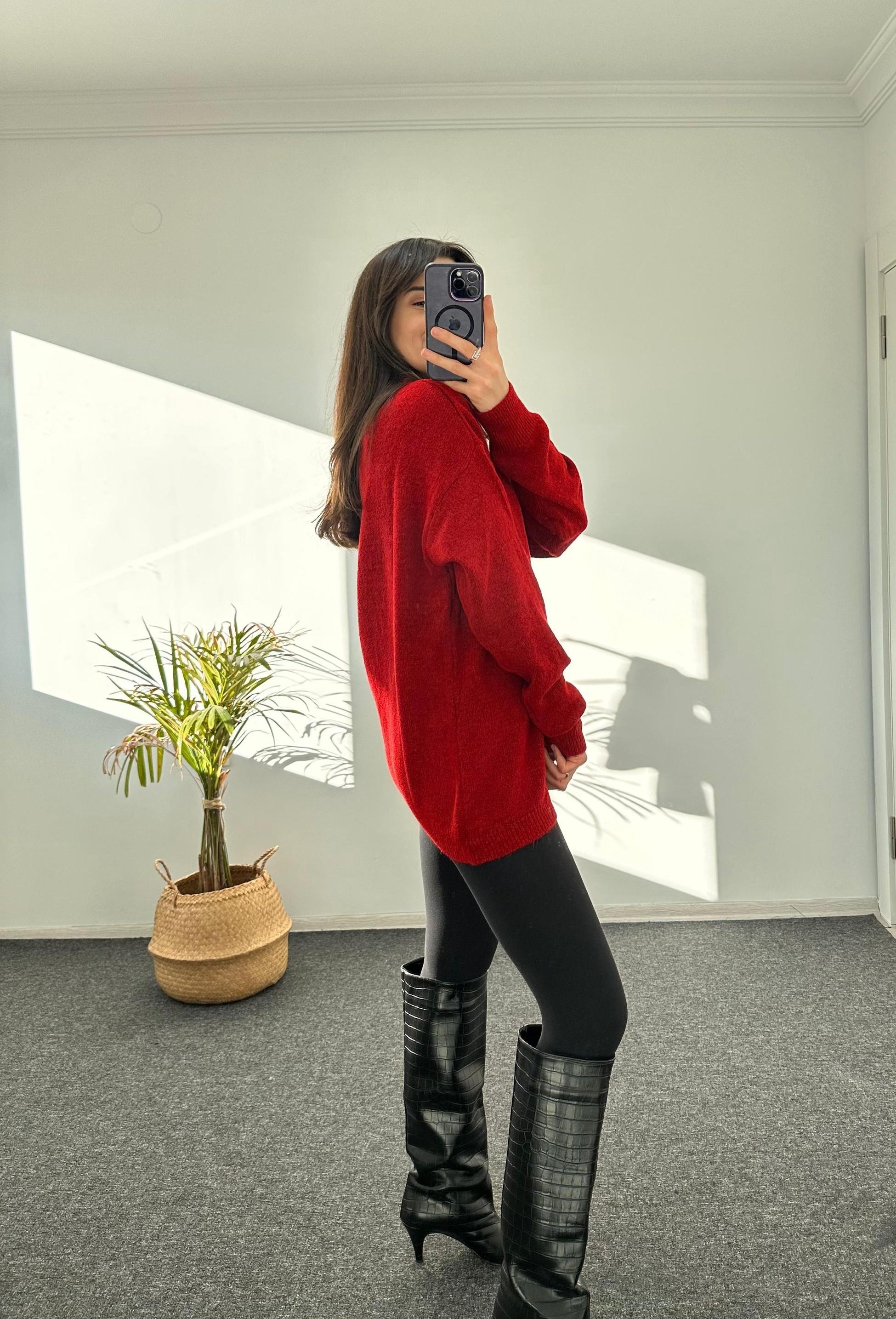 YUMOŞ DOKULU OVERSIZE KAZAK