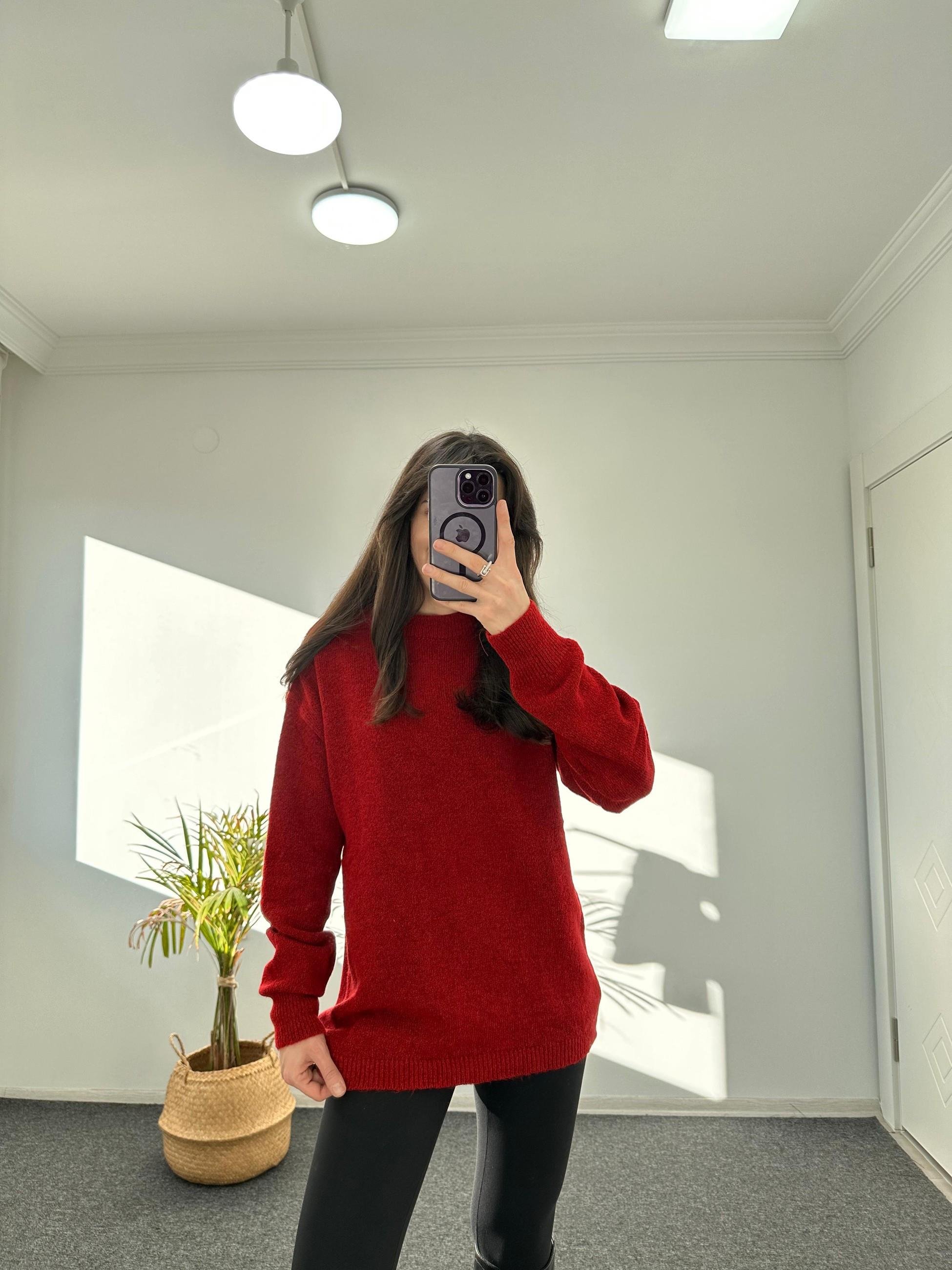YUMOŞ DOKULU OVERSIZE KAZAK