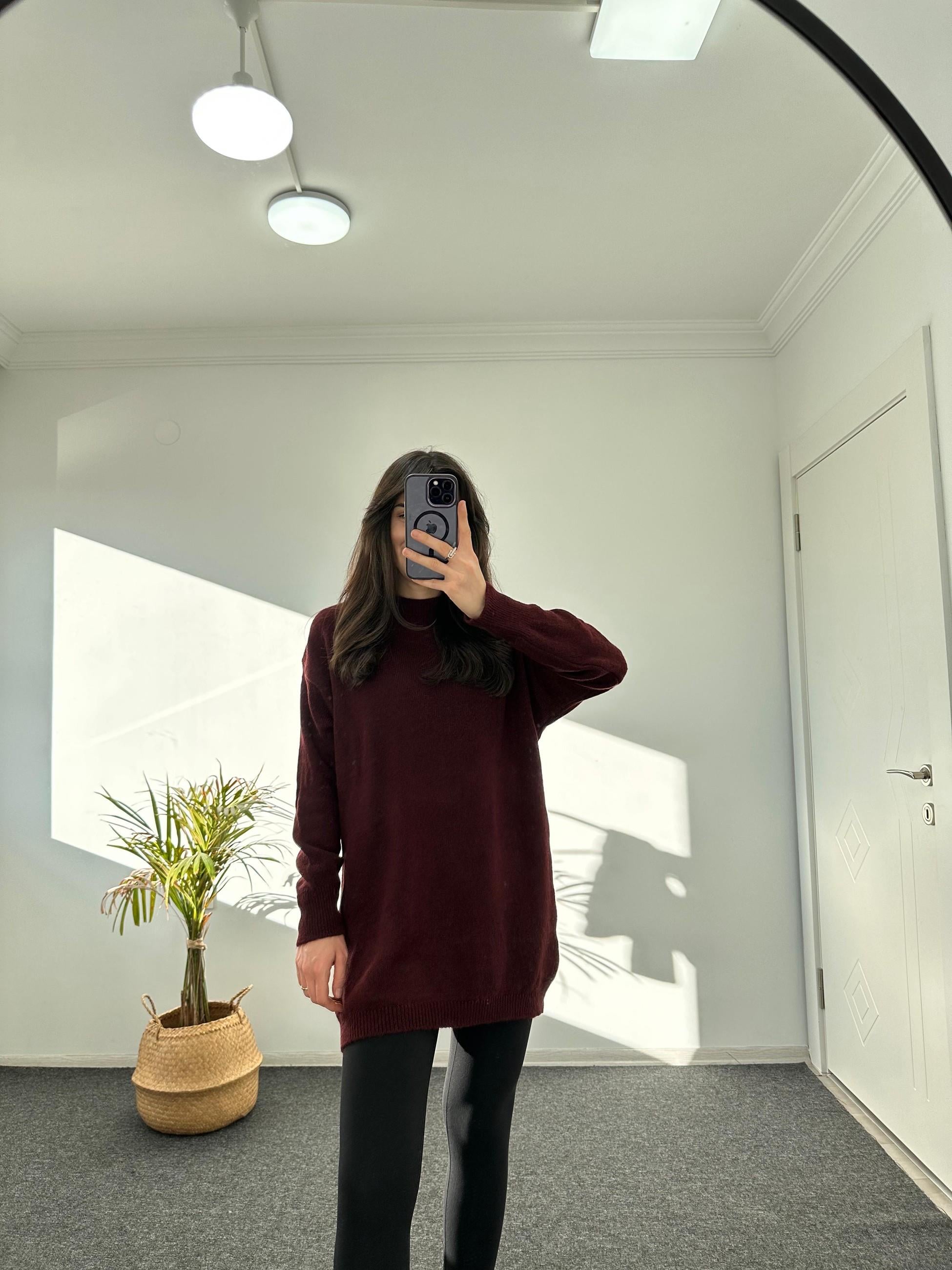 YUMOŞ DOKULU OVERSIZE KAZAK