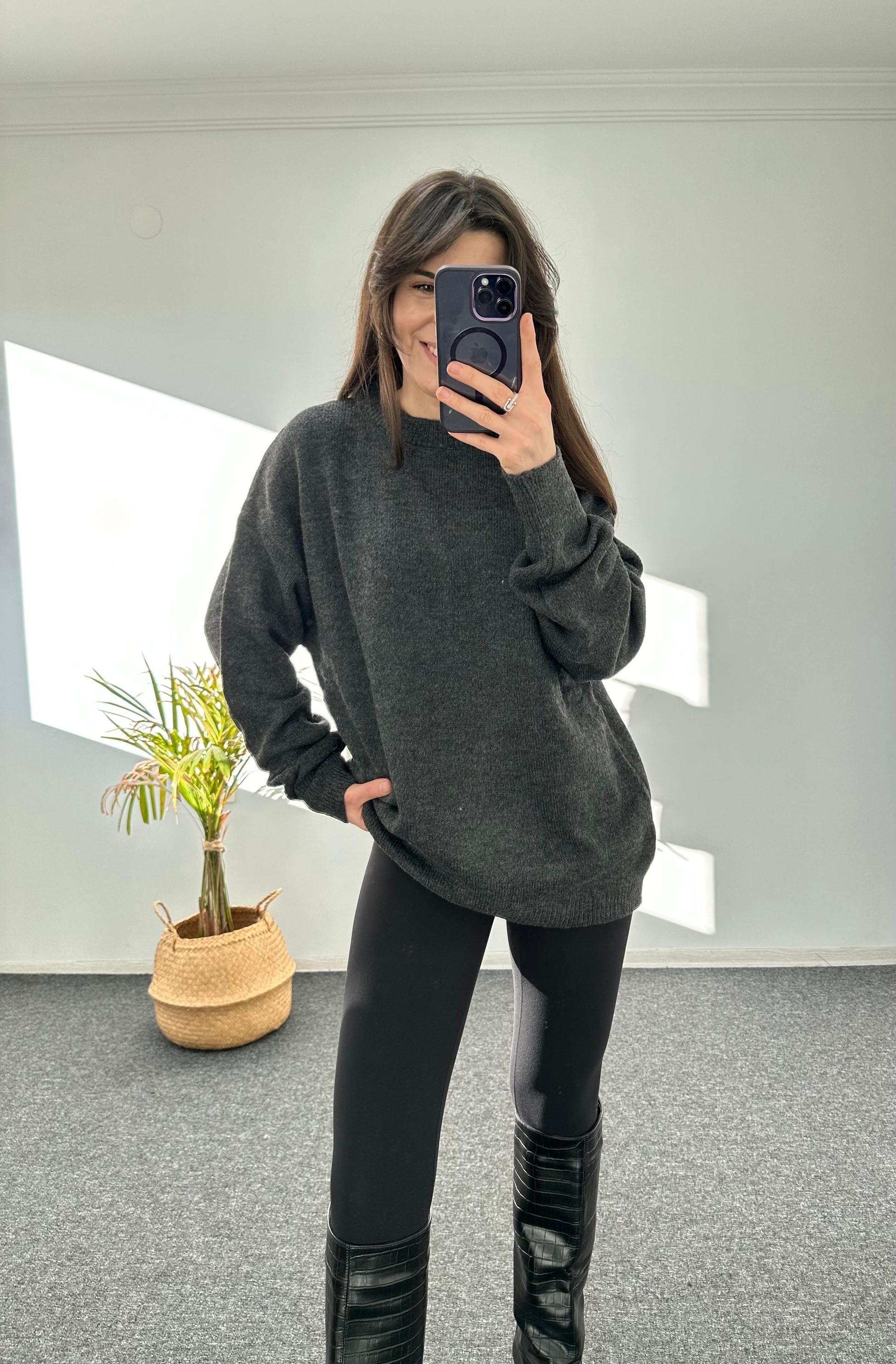 YUMOŞ DOKULU OVERSIZE KAZAK