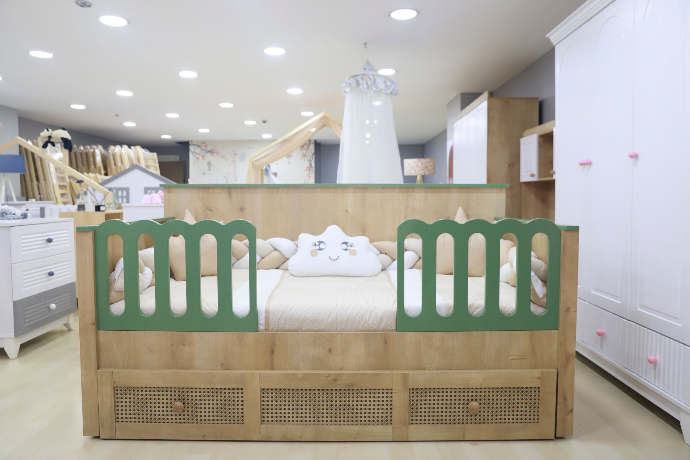 %100 MDF Greenwood Maxi Bebek & Çocuk Odası Takımı