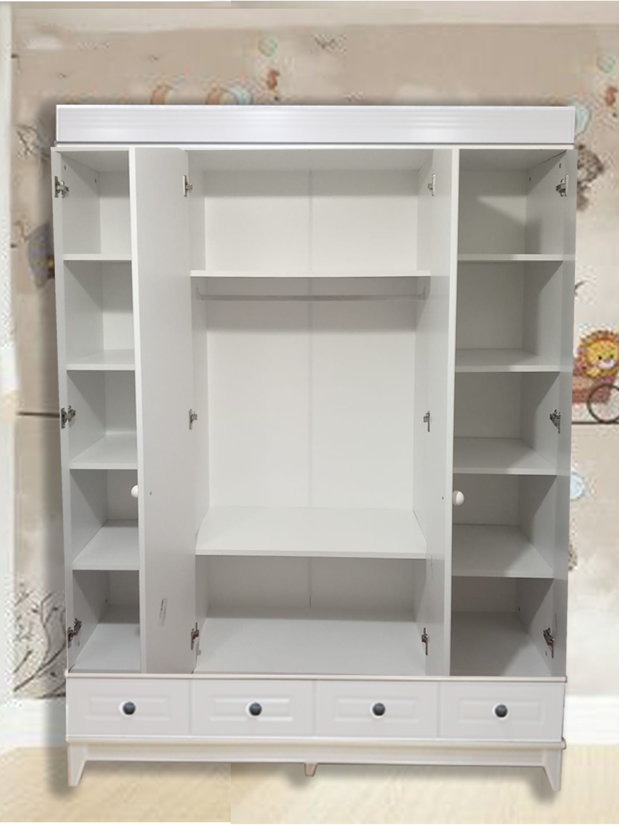  %100 MDF Stella Beyaz Mega Duvar Çatılı Bebek&çocuk Odası Takımı