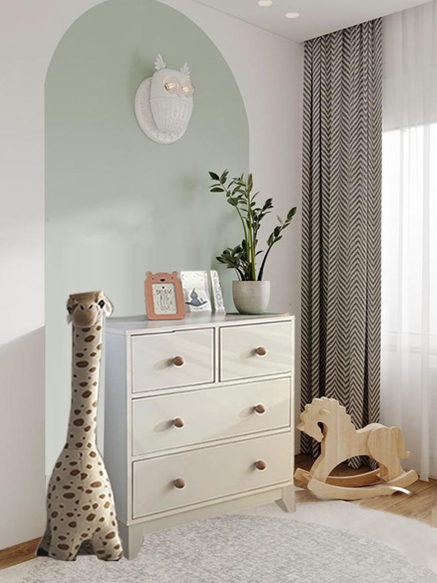 %100 MDF Bonnie 4 Çekmeceli Bebek & Çocuk Şifonyer