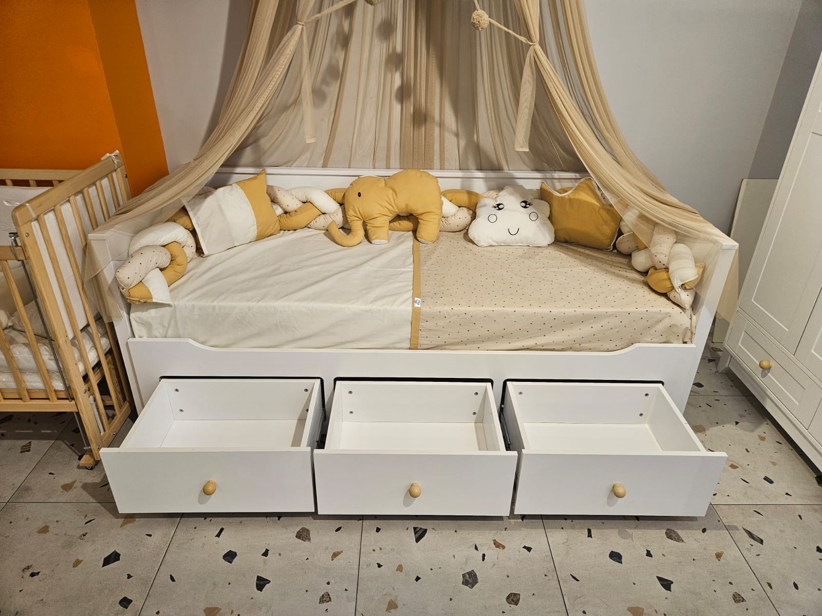 %100 MDF Bonnie 80x200 cm ( 160 x 200 ) Sedir Karyola
