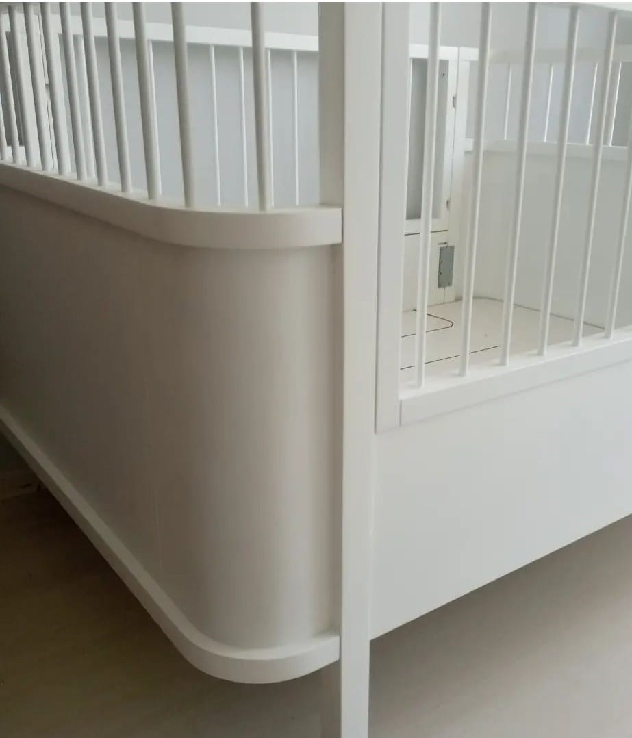 %100 MDF Bonnie Maxi ( Large ) Bebek Odası Takımı ( 3 Kapılı Dolap & 8 Çekmeceli Şifonyer & 80x130 ( 80x180 ) Büyüyen Beşik