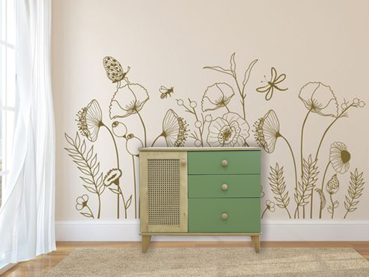 %100 MDF Greenwood Bebek & Çocuk Şifonyer