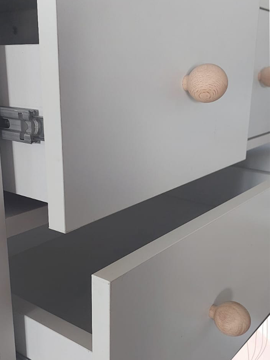 %100 MDF Soho 2 Kapılı Bebek&Çocuk Gardırop & Bonnie 8 Çekmeceli Şifonyer
