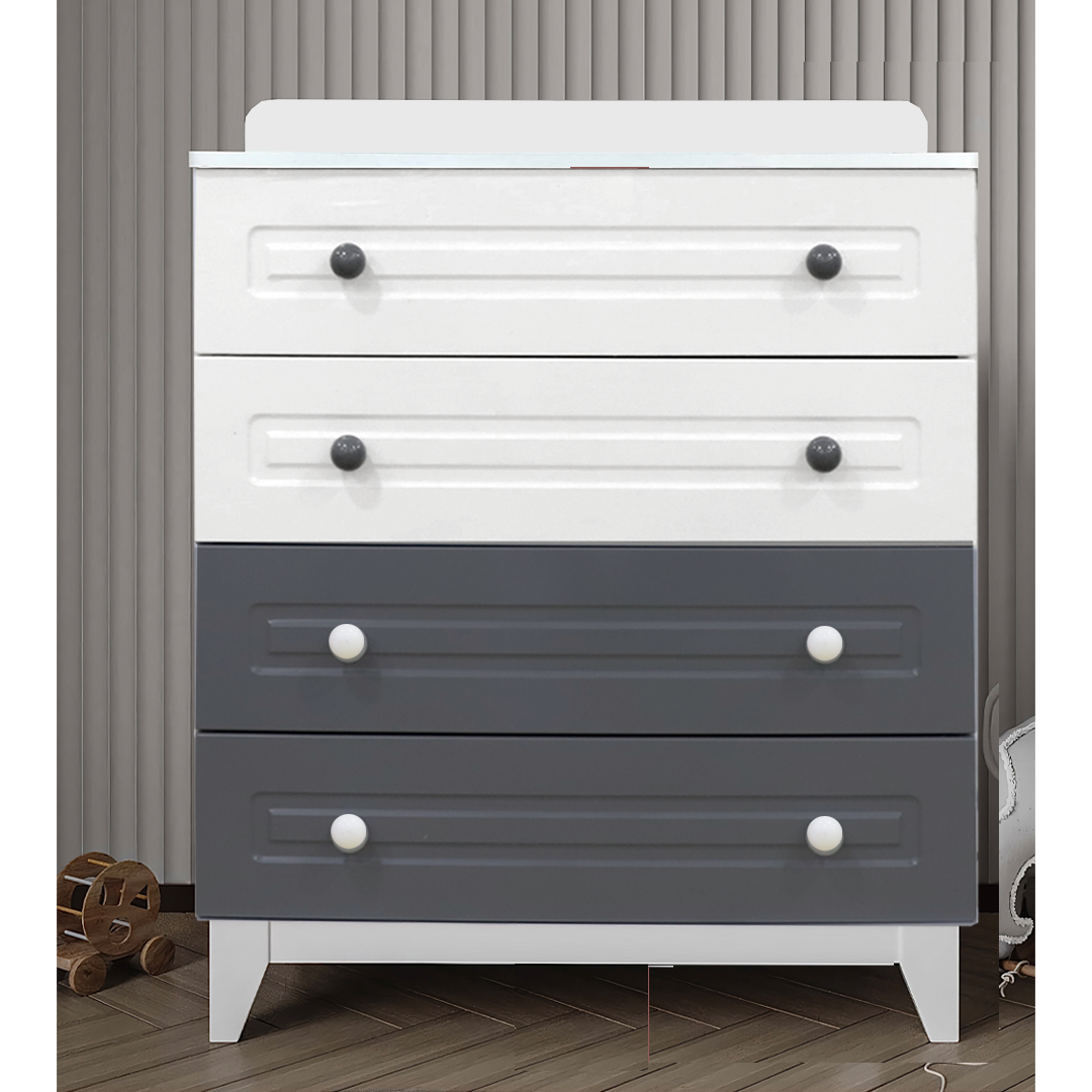 %100 MDF Stella Mega Duvar Çatılı Bebek&Çocuk Odası Takımı