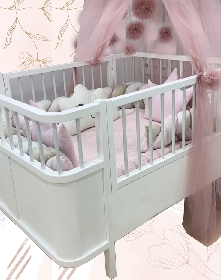 Bohem MDF 80*130 Büyüyen Beşik ( Karyola )