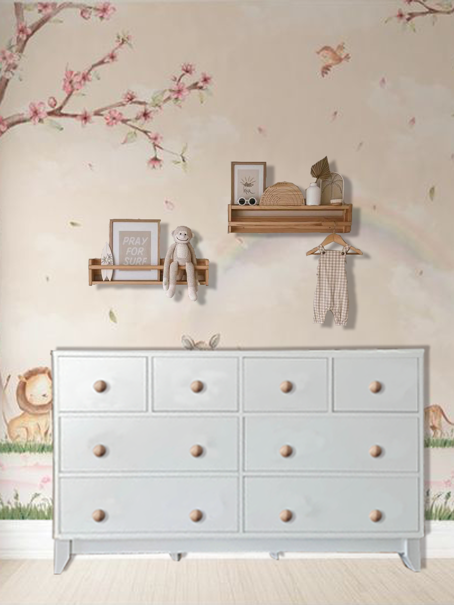 Bonnie %100 MDF 8 Çekmeceli Şİfonyer & Soho %100 MDF 3 Kapılı Bebek & Çocuk Gardırop