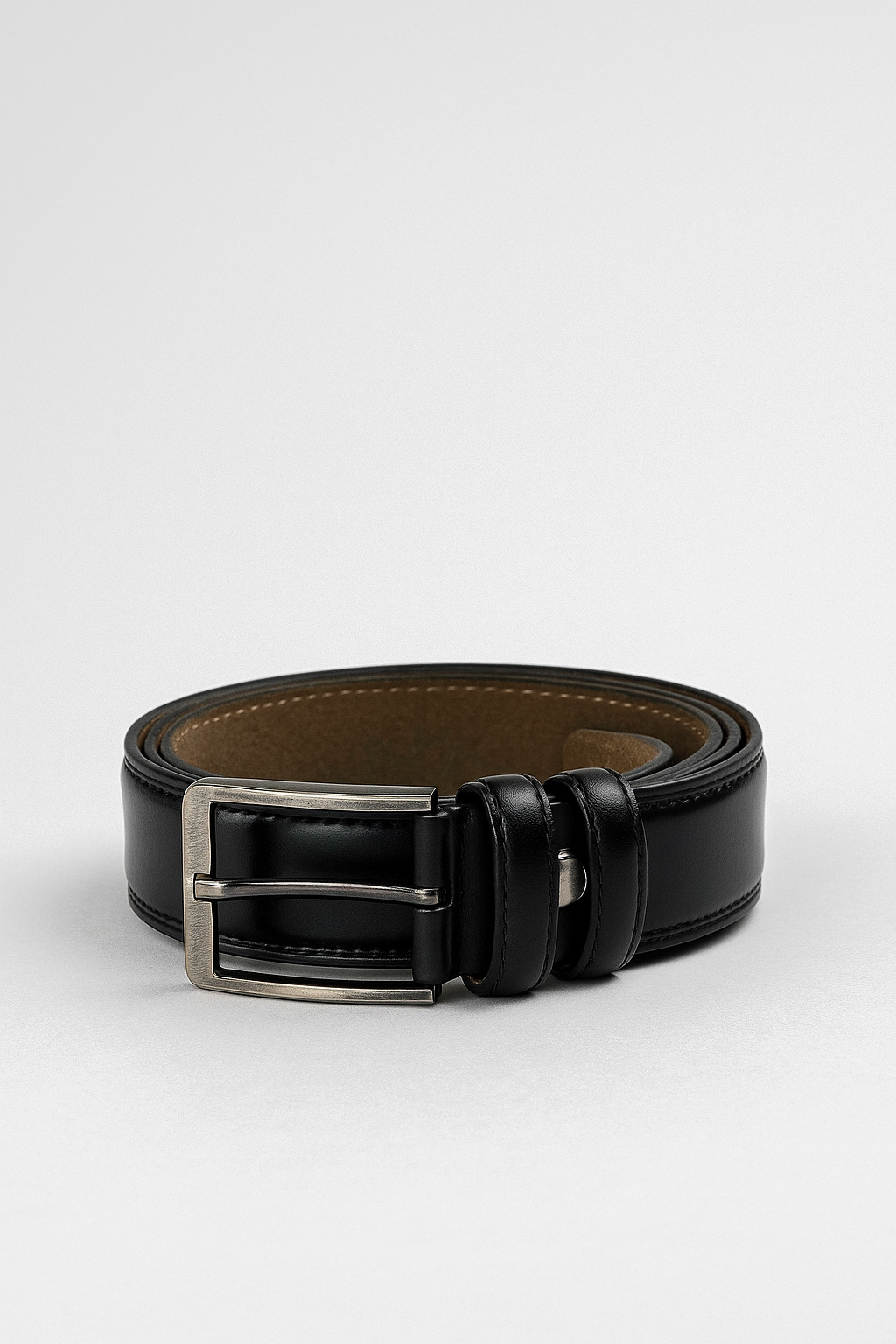 %100 Hakiki Deri Kemer Erkek Klasik Battal Boy Kemer Siyah 0180