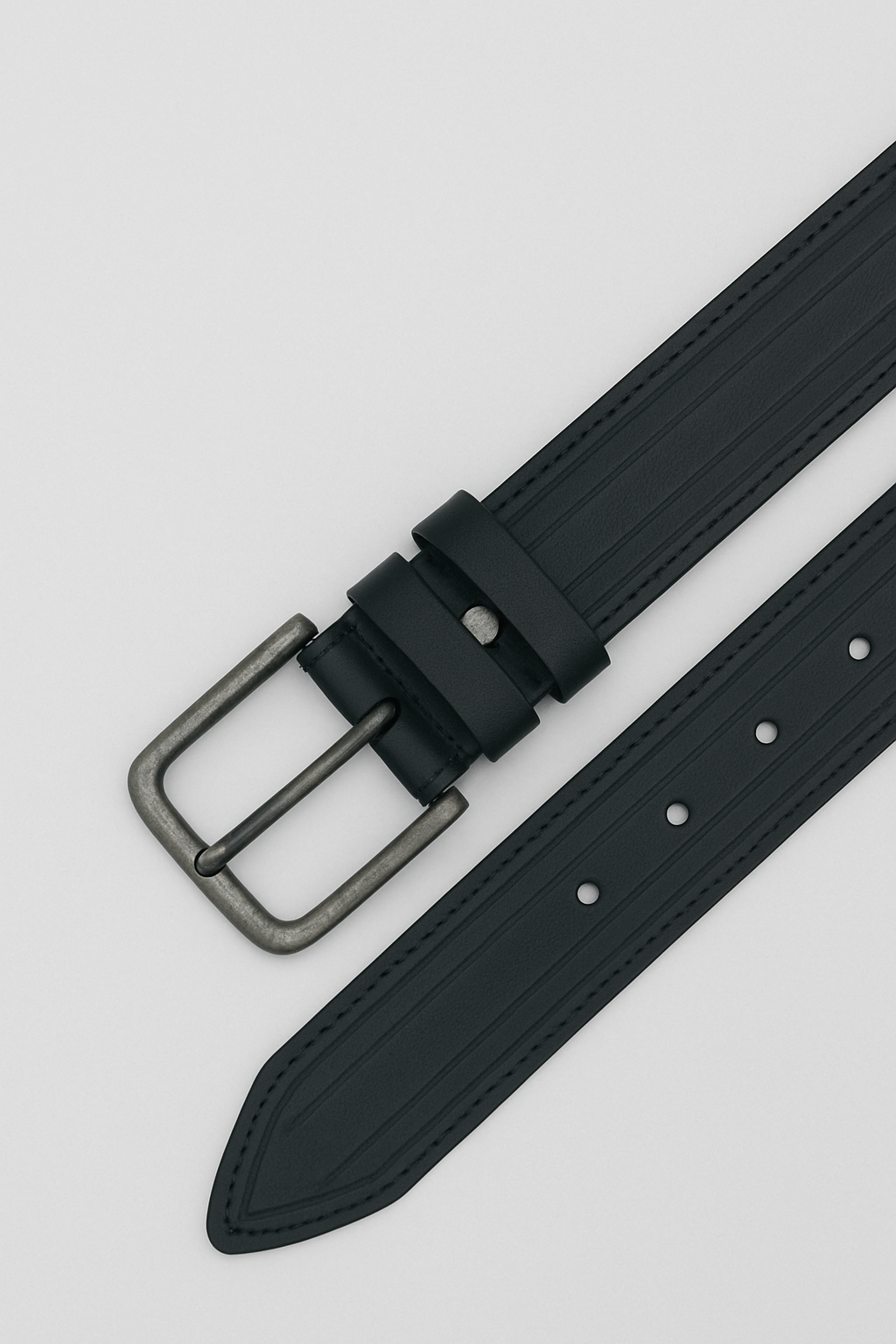 %100 Hakiki Deri Kemer Erkek Spor Kemer Siyah 0159