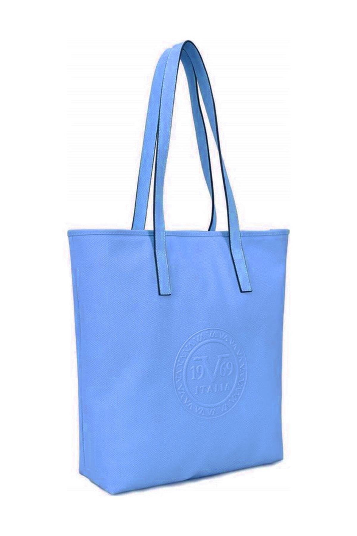 19v69 Italia Kadın Omuz Çantası Mavi 1986