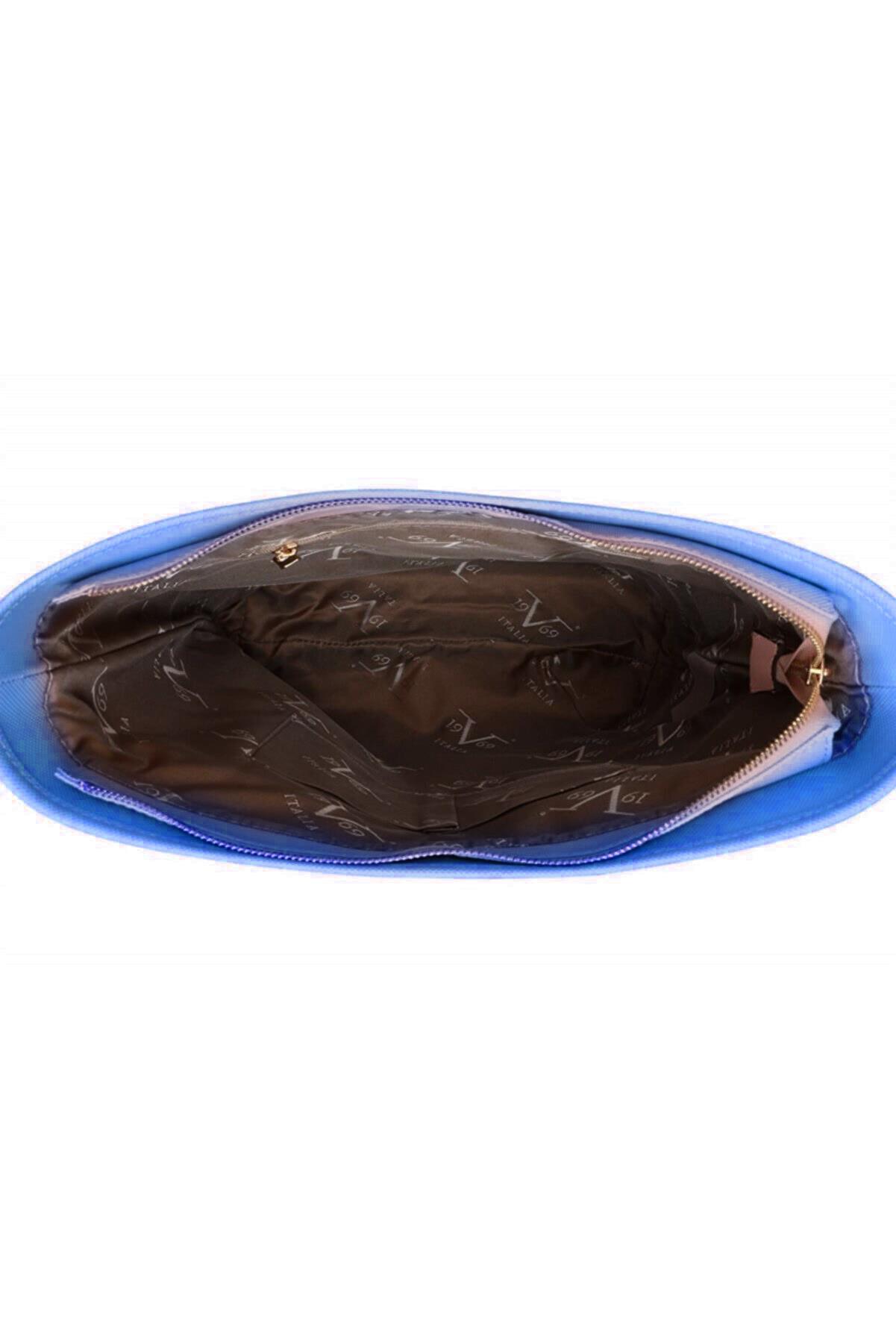 19v69 Italia Kadın Omuz Çantası Mavi 1986