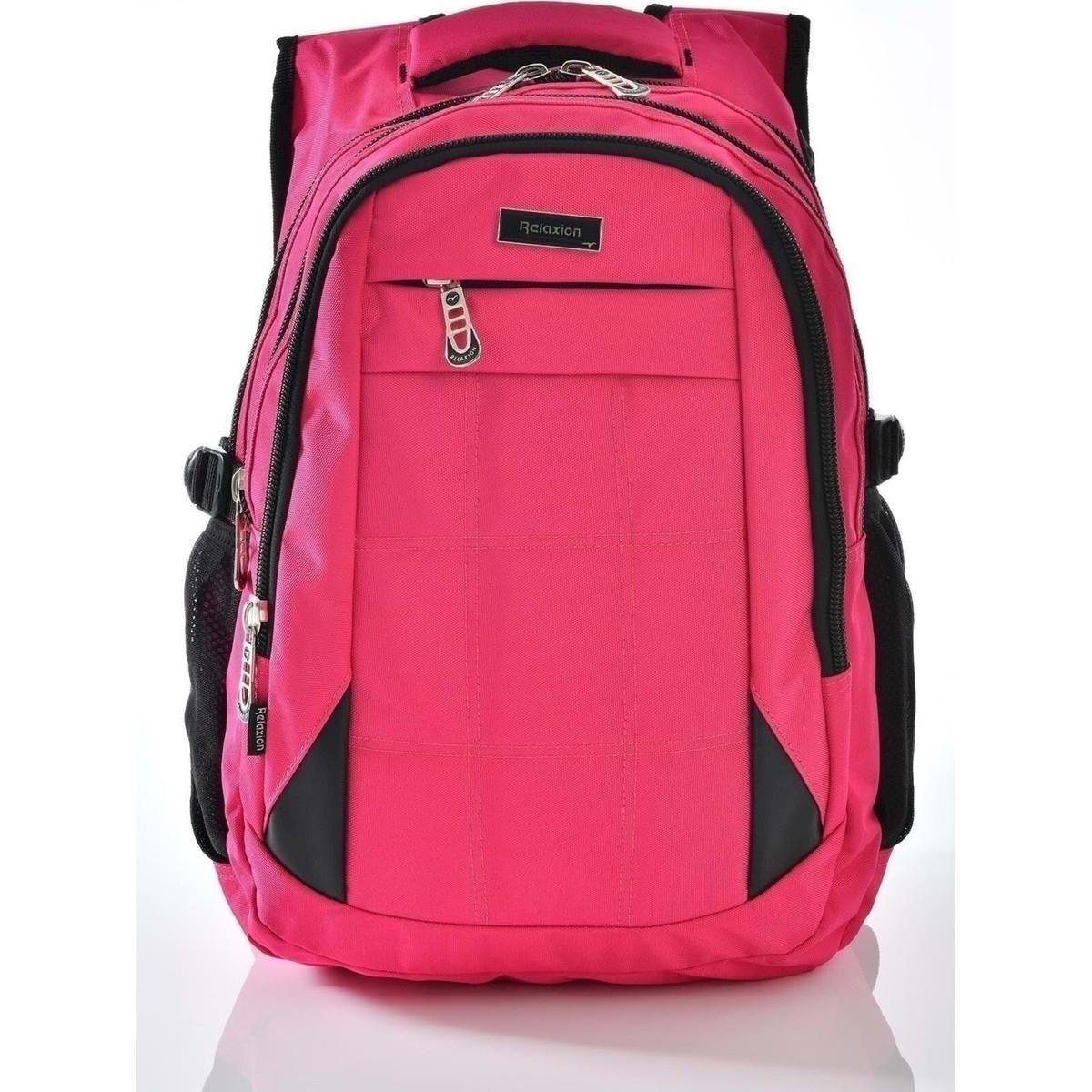 2227 Pembe Su Geçirmez Astarlı Kumaş Sırt Çantası