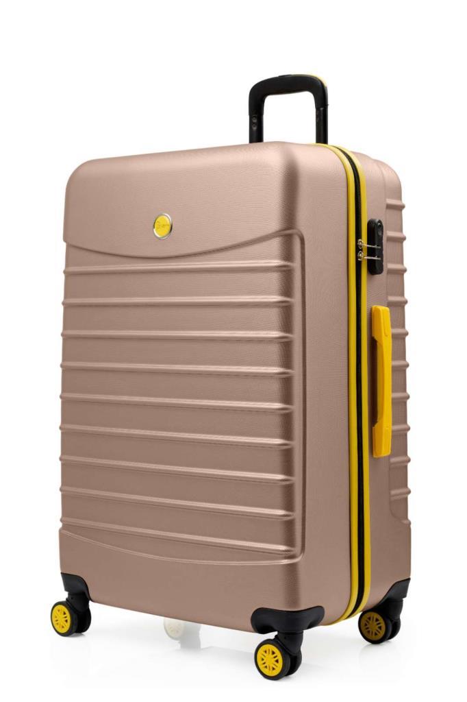2'li Valiz Seti Büyük Boy - Kabin Boy Altın 1168