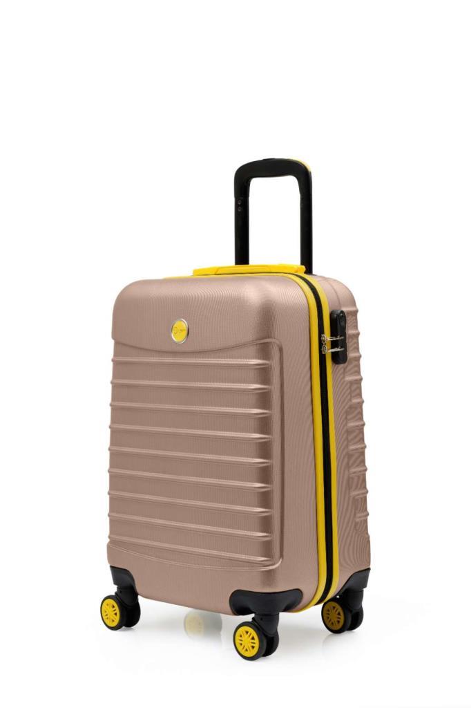 2'li Valiz Seti Büyük Boy - Kabin Boy Altın 1168