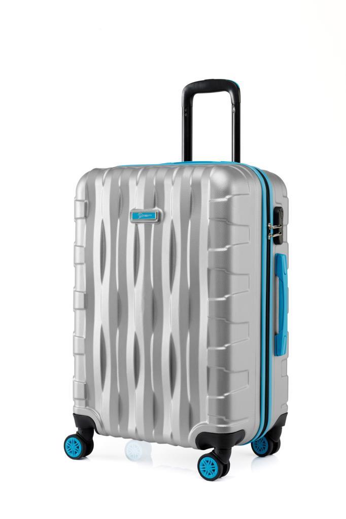 2'li Valiz Seti Büyük Boy - Kabin Boy Gri 1167