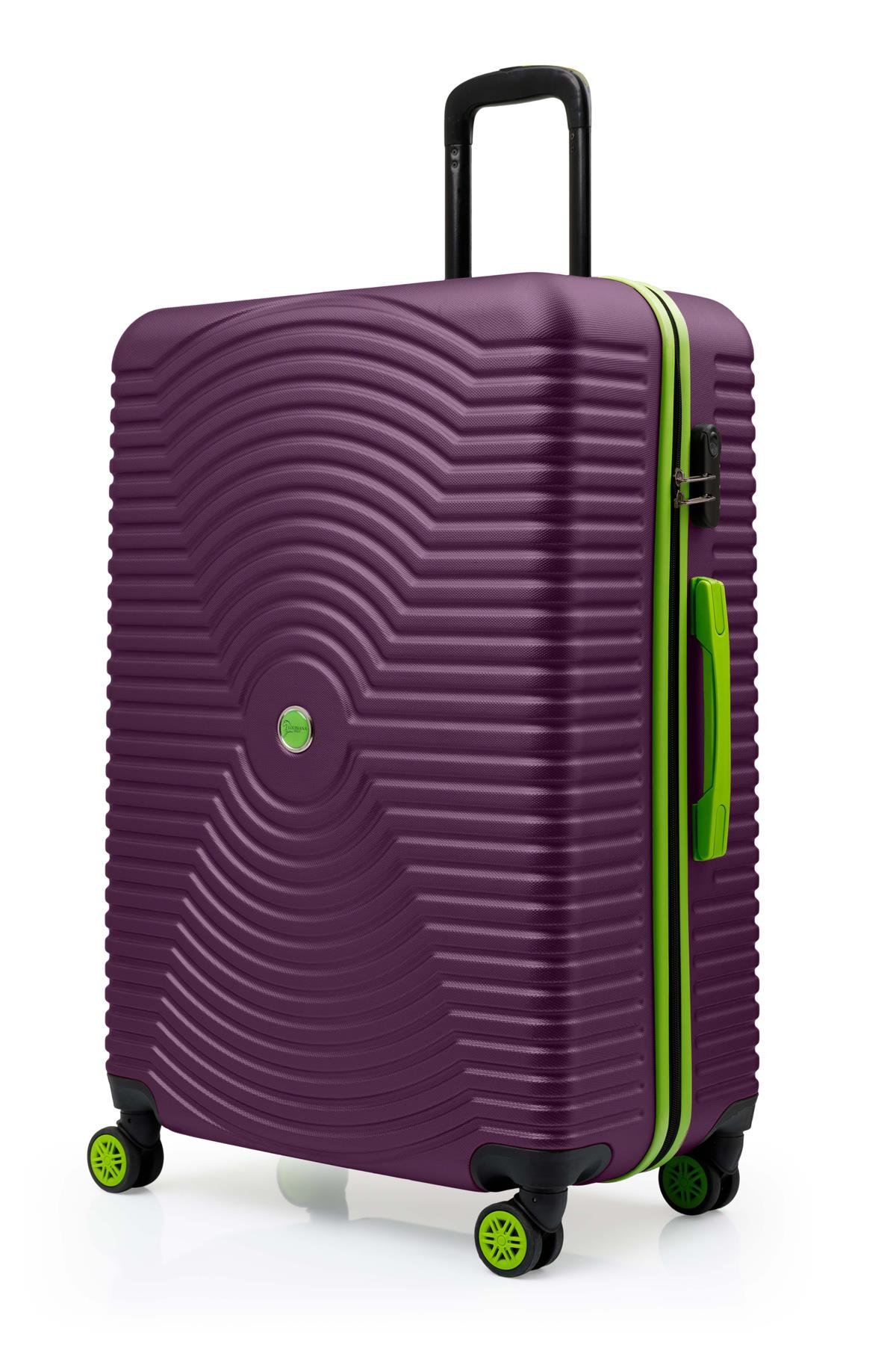 2'li Valiz Seti Büyük Boy - Kabin Boy Mor 1169