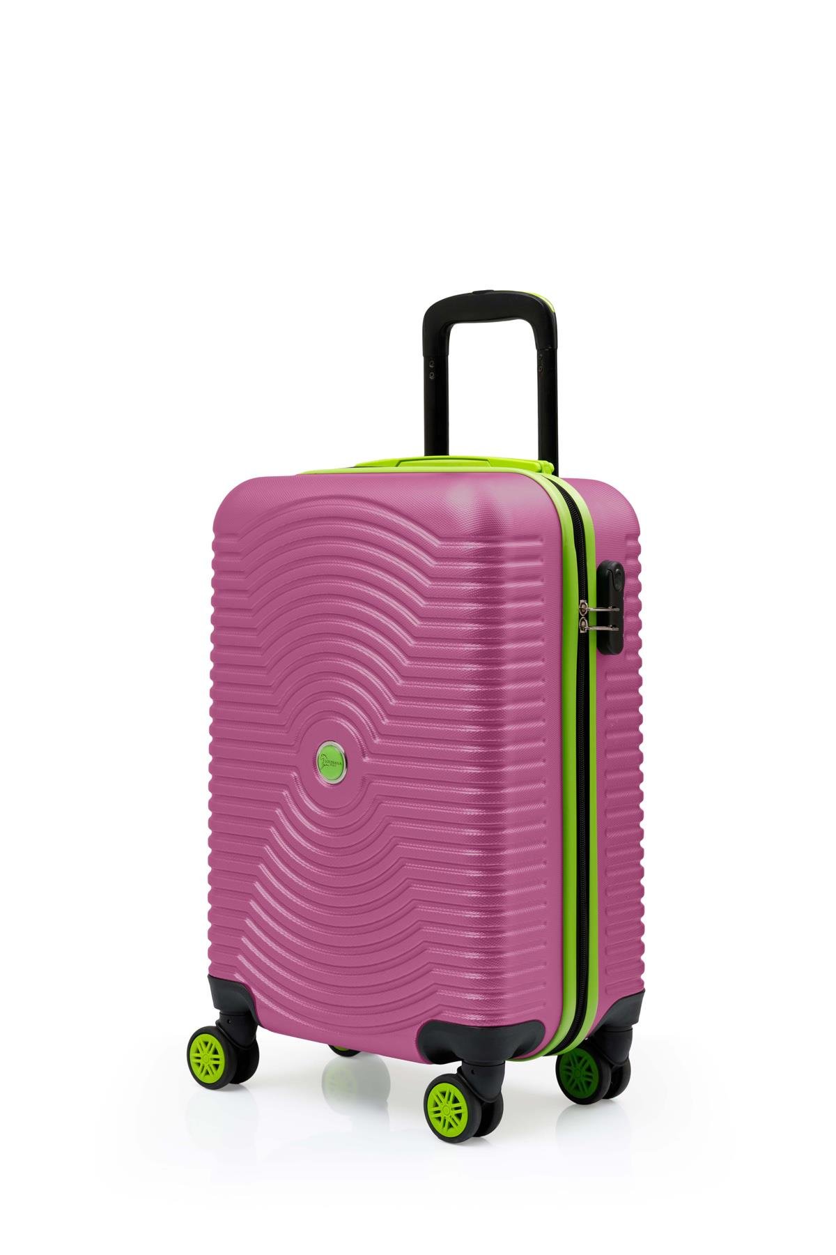 2'li Valiz Seti Büyük Boy - Kabin Boy Pembe 1169