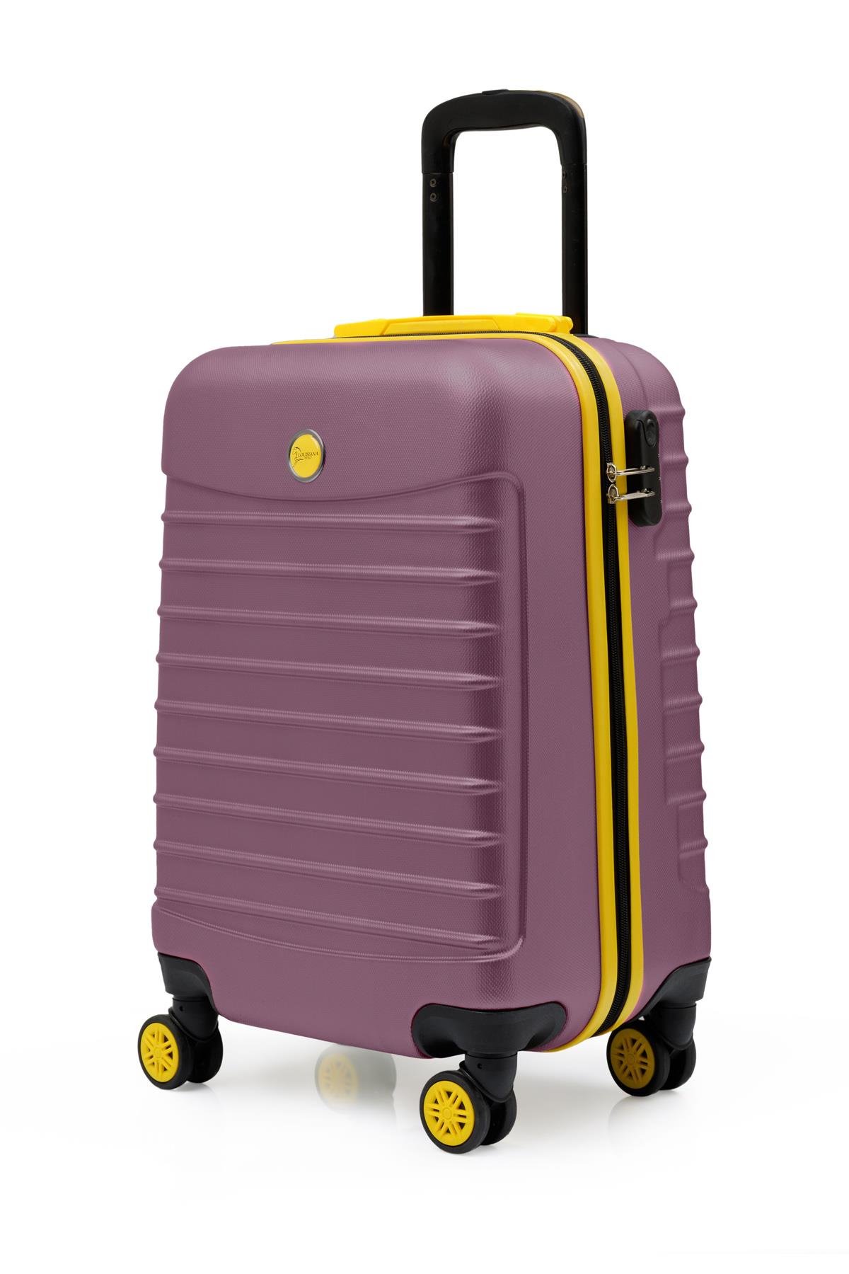 2'li Valiz Seti Büyük Boy - Kabin Boy Rose 1168