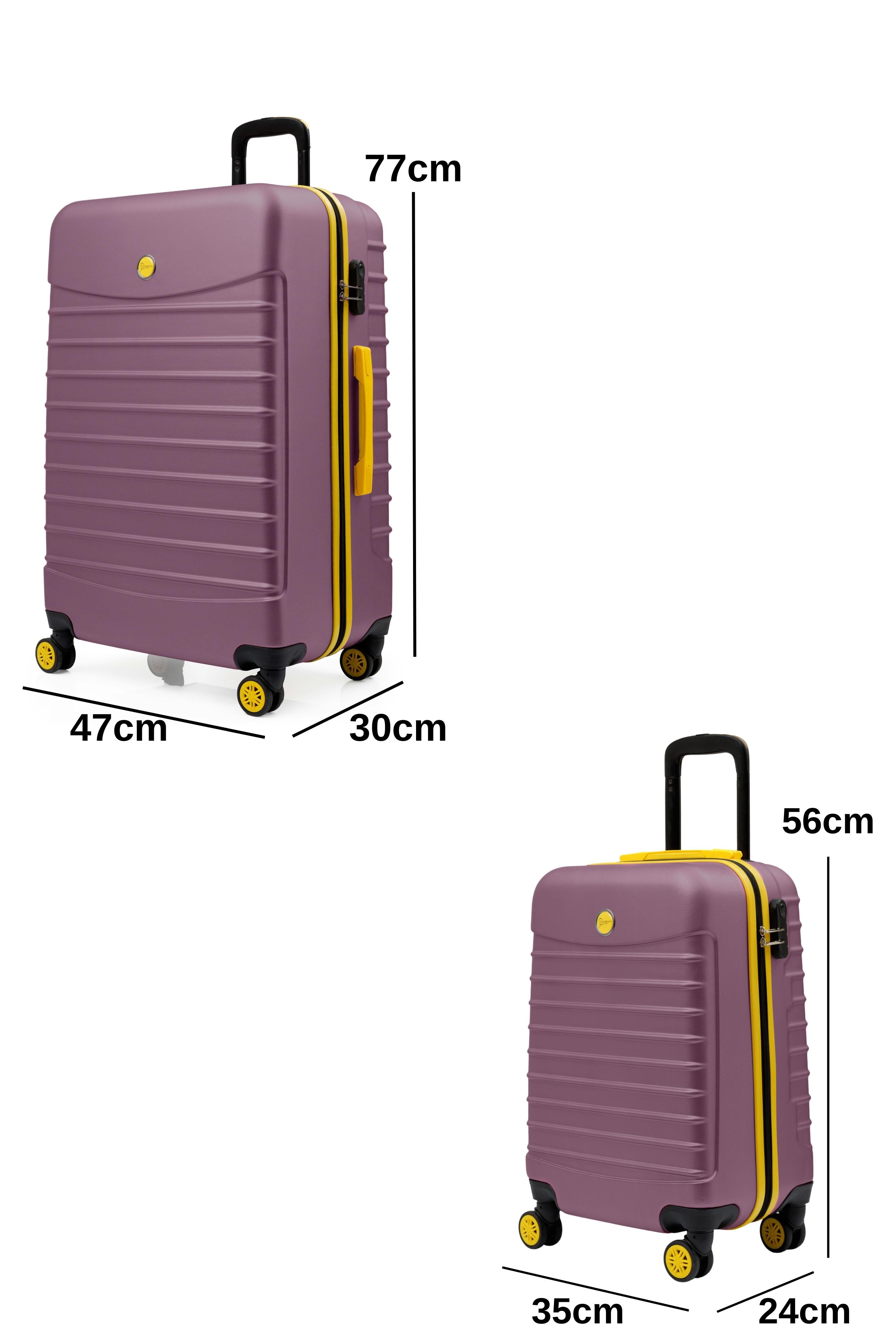 2'li Valiz Seti Büyük Boy - Kabin Boy Rose 1168