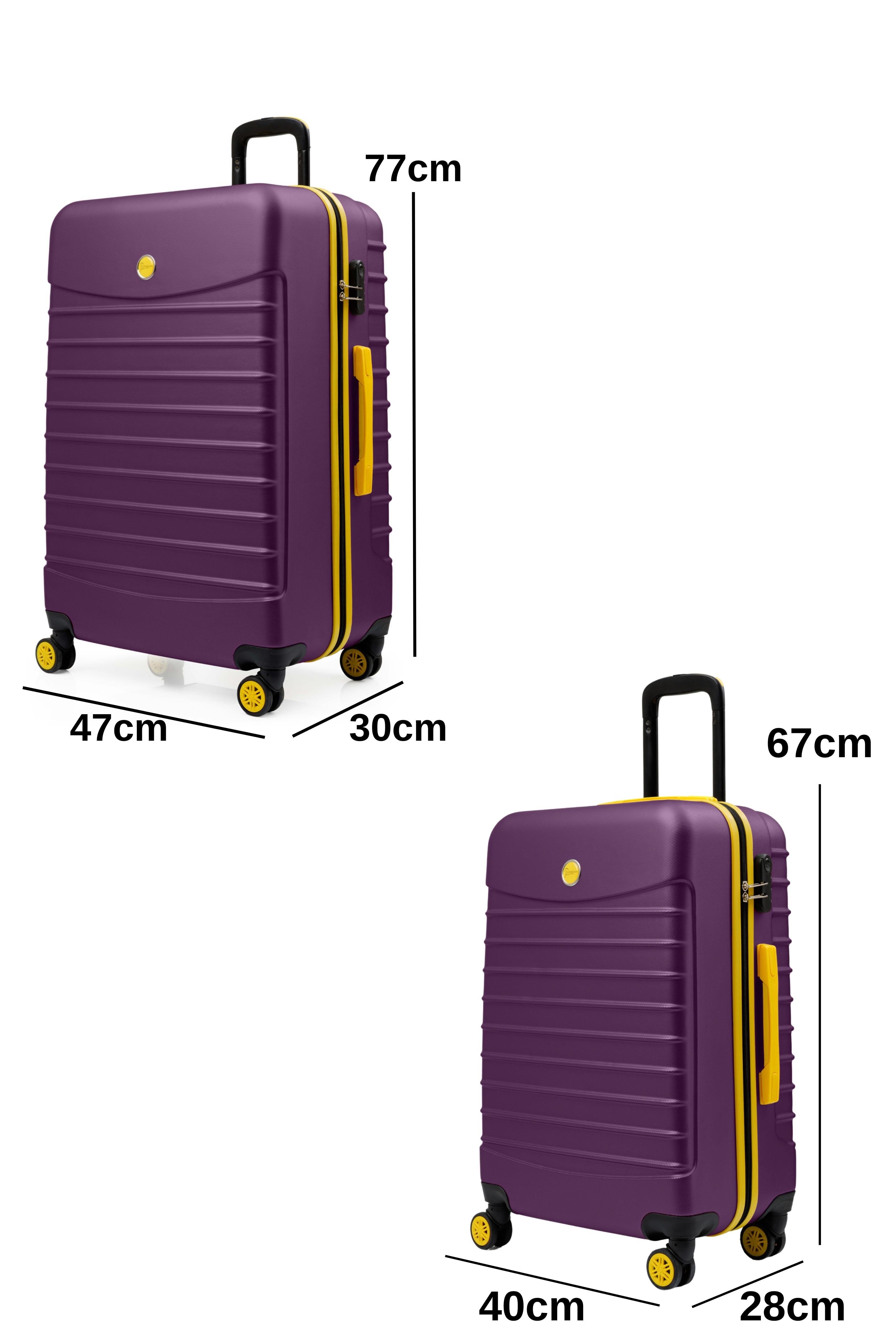 2'li Valiz Seti Büyük Boy - Orta Boy Mor 1168