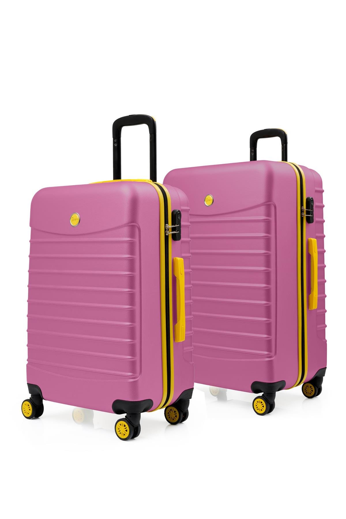 2'li Valiz Seti Büyük Boy - Orta Boy Pembe 1168