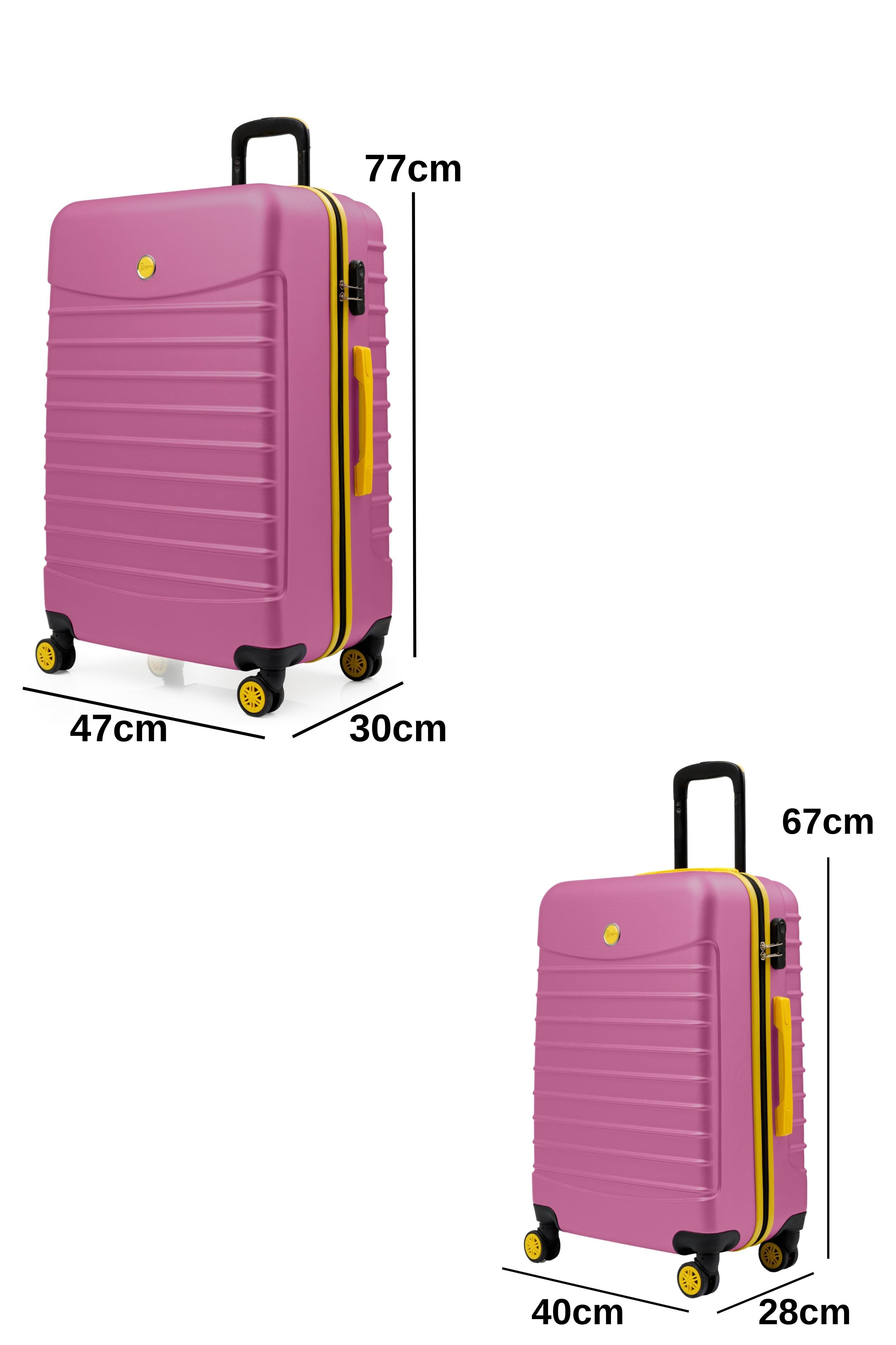 2'li Valiz Seti Büyük Boy - Orta Boy Pembe 1168