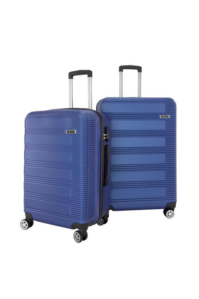 2'li Valiz Seti Büyük Boy - Orta Boy Valiz Mavi 1451