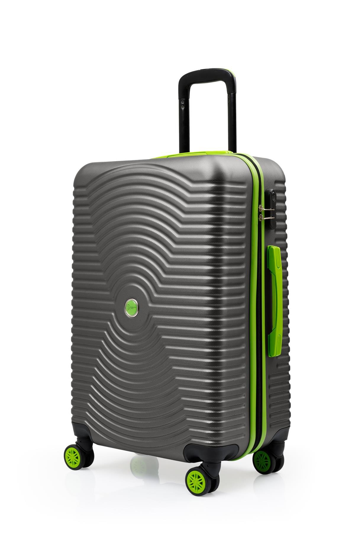 2'li Valiz Seti Orta Boy - Kabin Boy Antrasit 1169