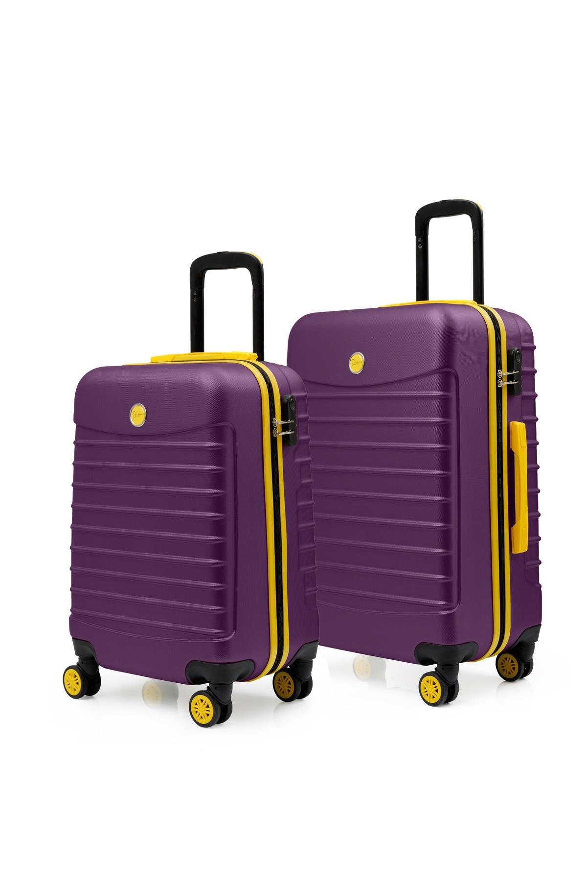 2'li Valiz Seti Orta Boy - Kabin Boy Mor 1168