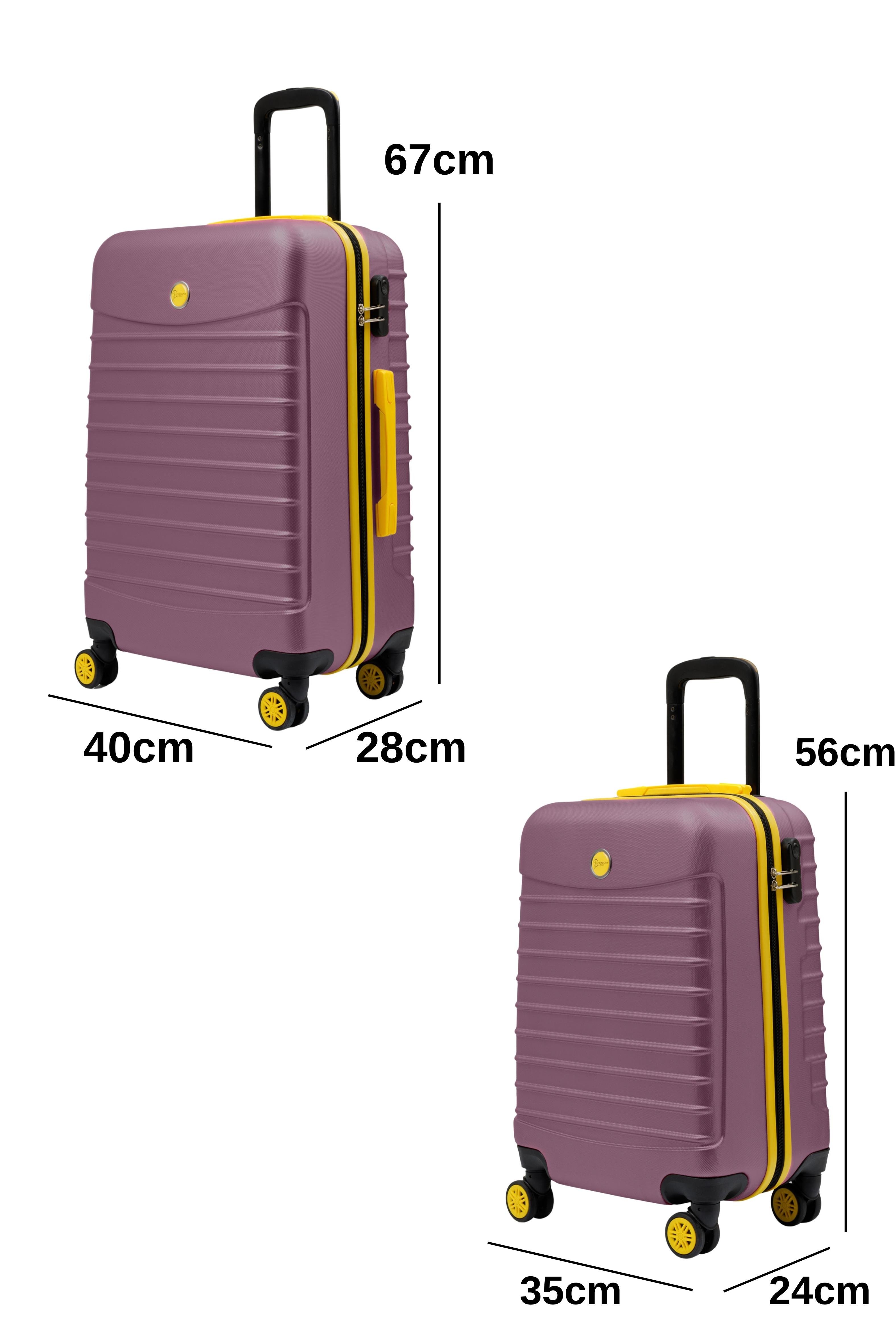 2'li Valiz Seti Orta Boy - Kabin Boy Rose 1168