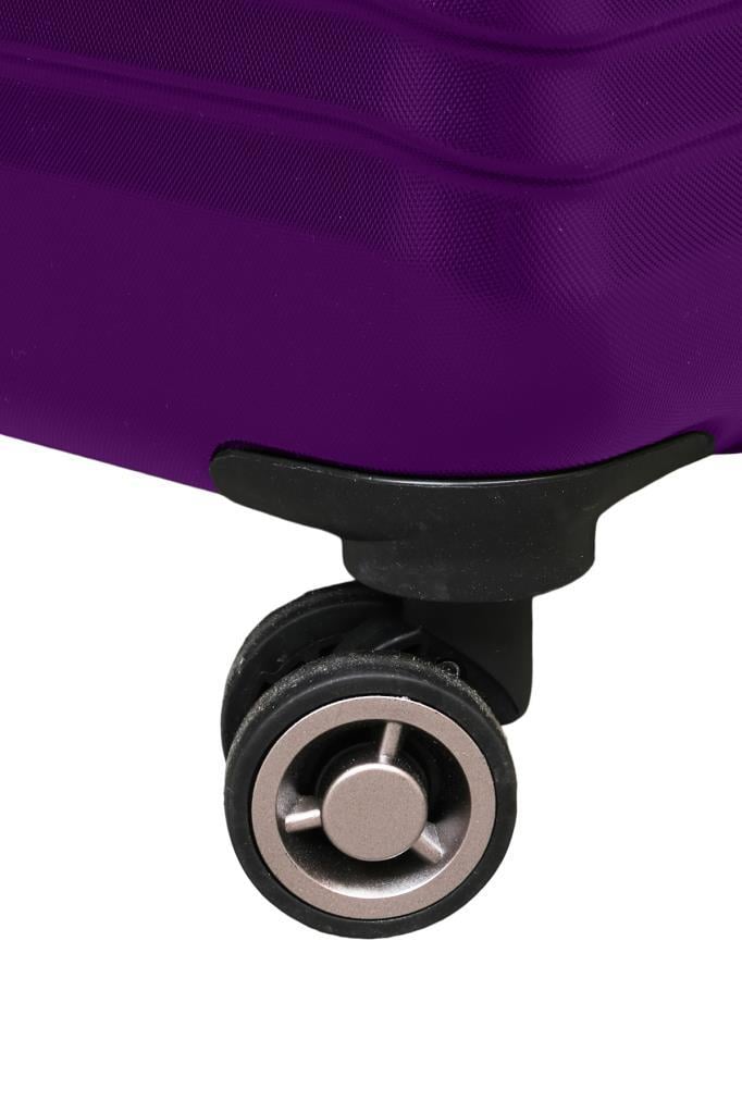 2'li Valiz Seti Polikarbon Büyük Boy – Kabin Boy Valiz Mor 1811