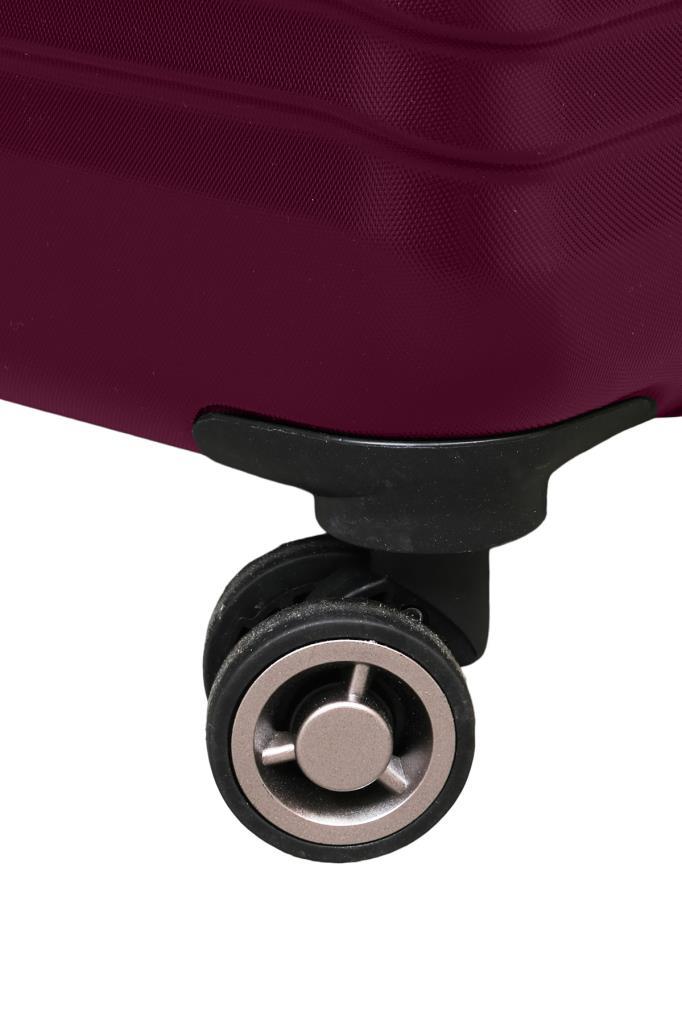 2'li Valiz Seti Polikarbon Büyük Boy – Kabin Boy Valiz Bordo 1811