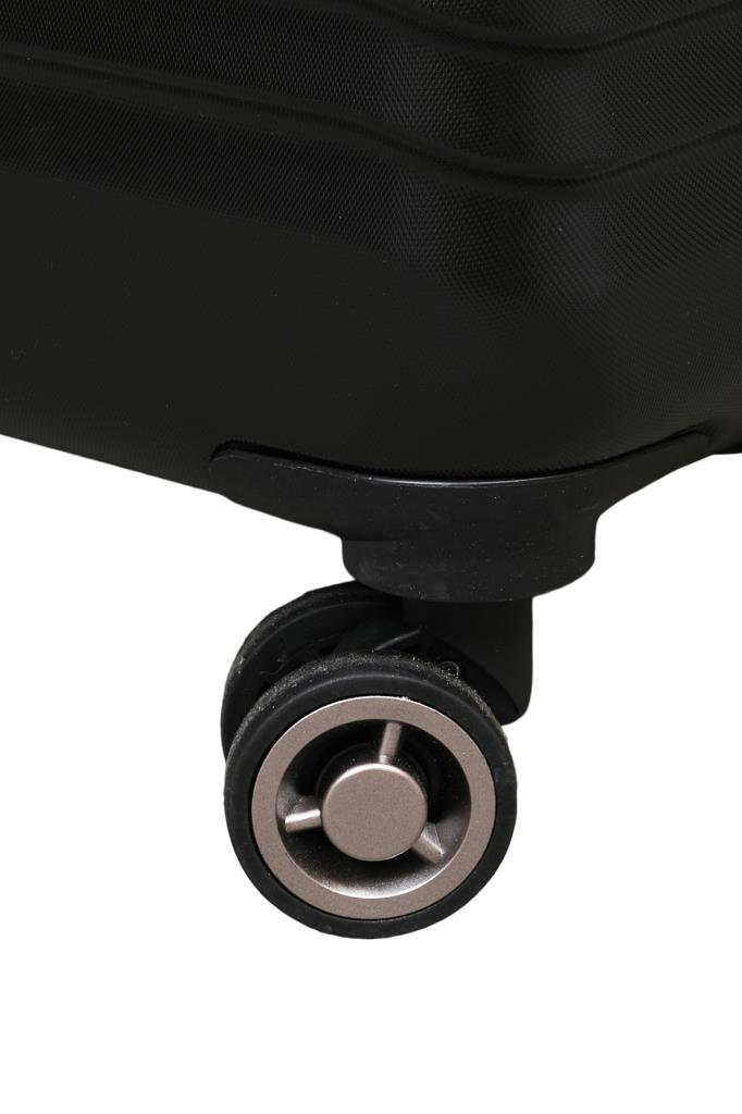 2'li Valiz Seti Polikarbon Büyük Boy – Kabin Boy Valiz Siyah 1811