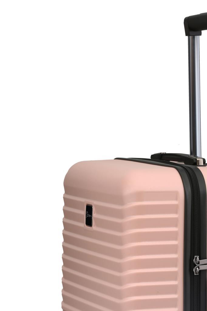 2'li Valiz Seti Polikarbon Büyük Boy – Kabin Boy Valiz Pudra 1811