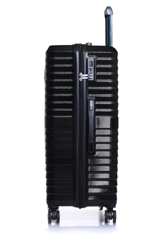 2'li Valiz Seti Polikarbon Büyük Boy – Kabin Boy Valiz Siyah 1819