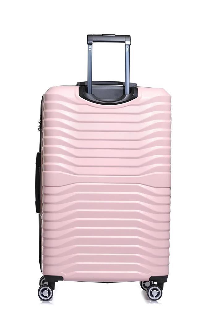 2'li Valiz Seti Polikarbon Büyük Boy – Kabin Boy Valiz Pudra 1819