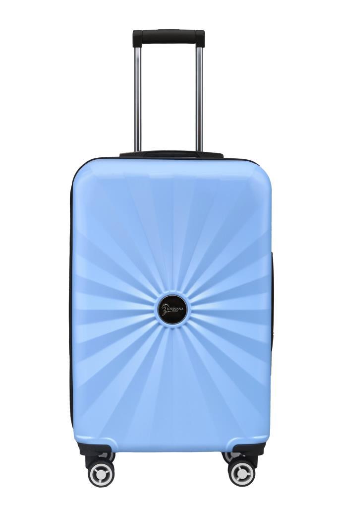 2'li Valiz Seti Polikarbon Büyük Boy - Kabin Boy Valiz Mavi 1809