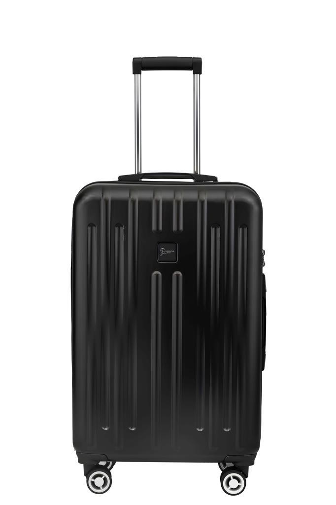 2'li Valiz Seti Polikarbon Büyük Boy – Kabin Boy Valiz Parlak Siyah 1810