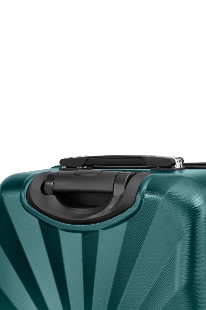 2'li Valiz Seti Polikarbon Büyük Boy – Kabin Boy Valiz Petrol 1809