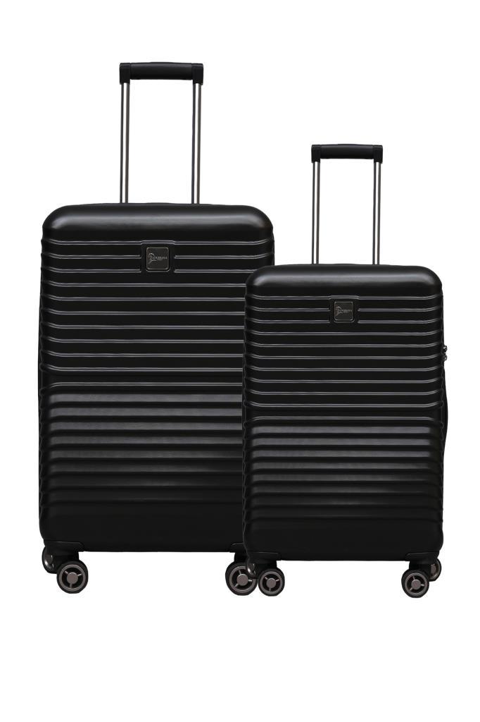 2'li Valiz Seti Polikarbon Büyük Boy – Orta Boy Valiz Siyah 1811